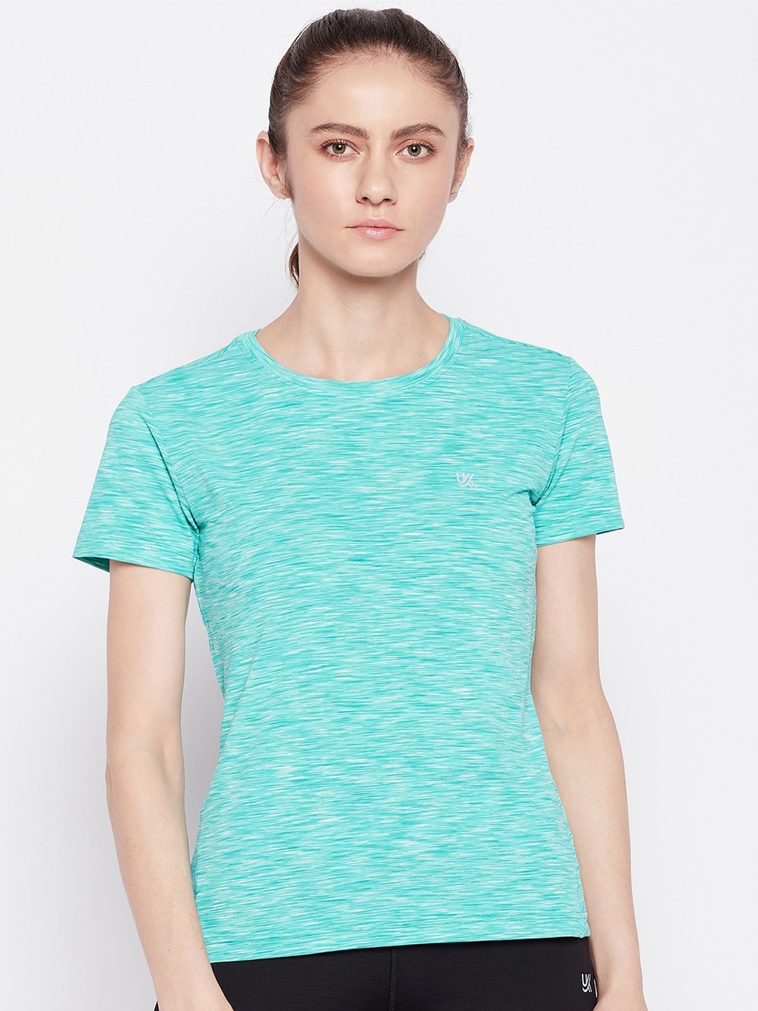 

URKNIT Round Neck Short Sleeves Sports T-shirt, Green