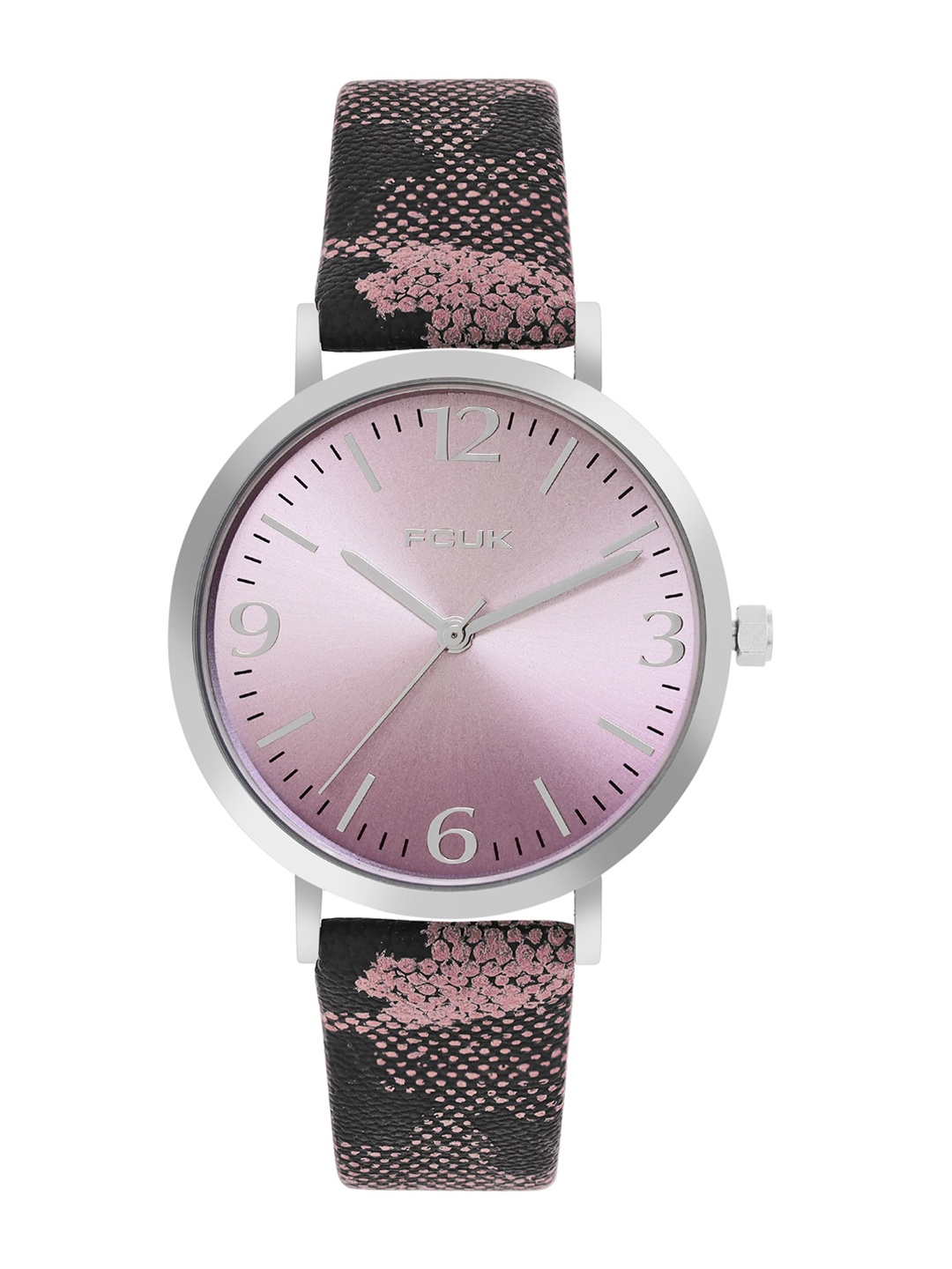 

FCUK Women Printed Leather Straps Analogue Watch FK00031B, Purple