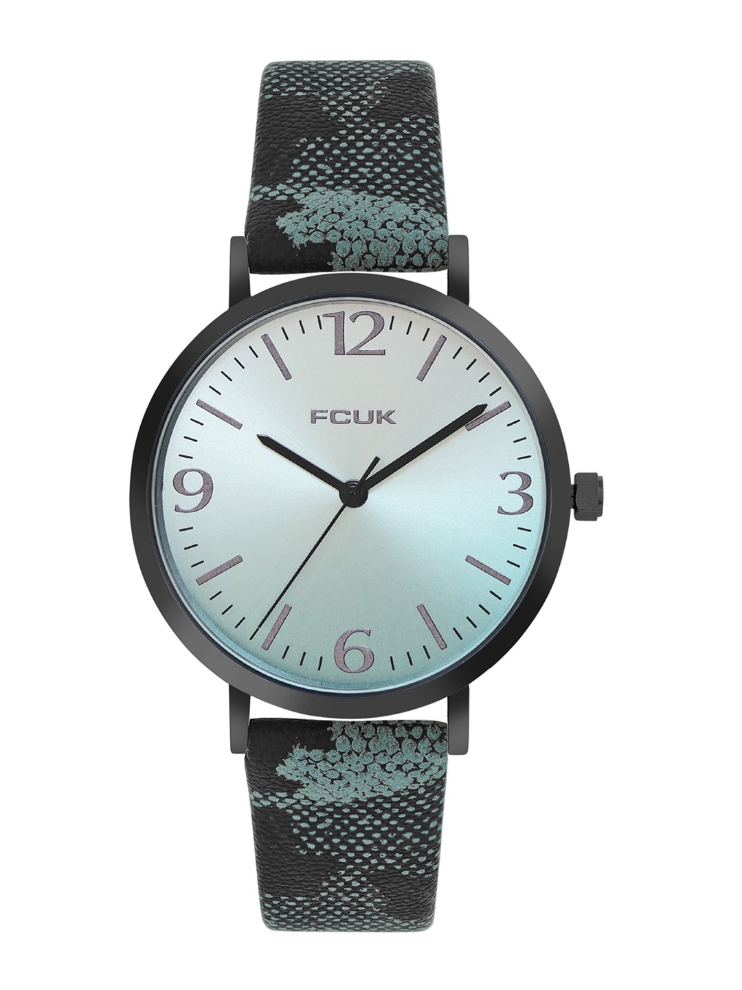 

FCUK Women Printed Leather Straps Analogue Watch FK00031E, Sea green