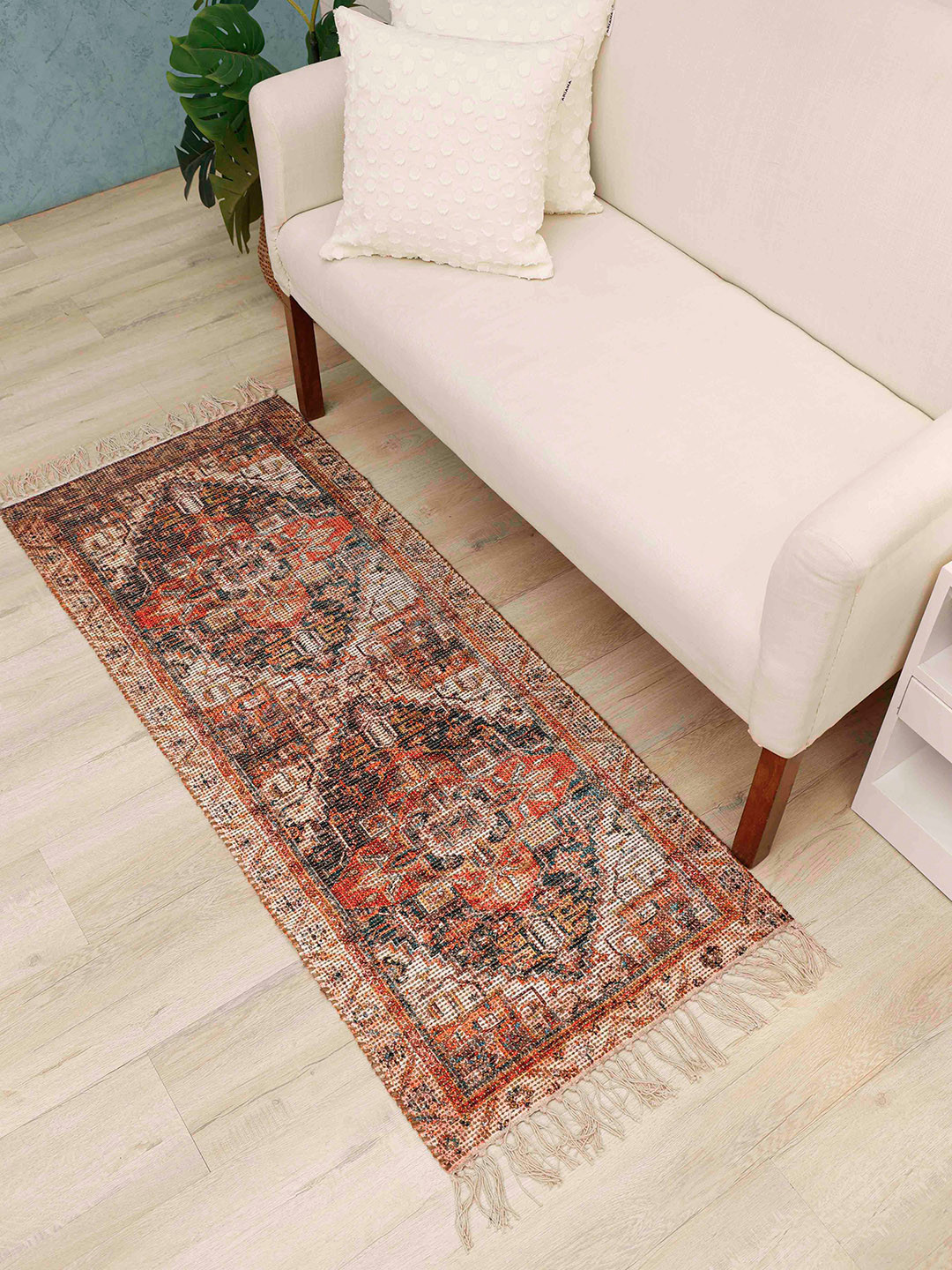 

Ariana Rust Digital Printed Jute Dhurries