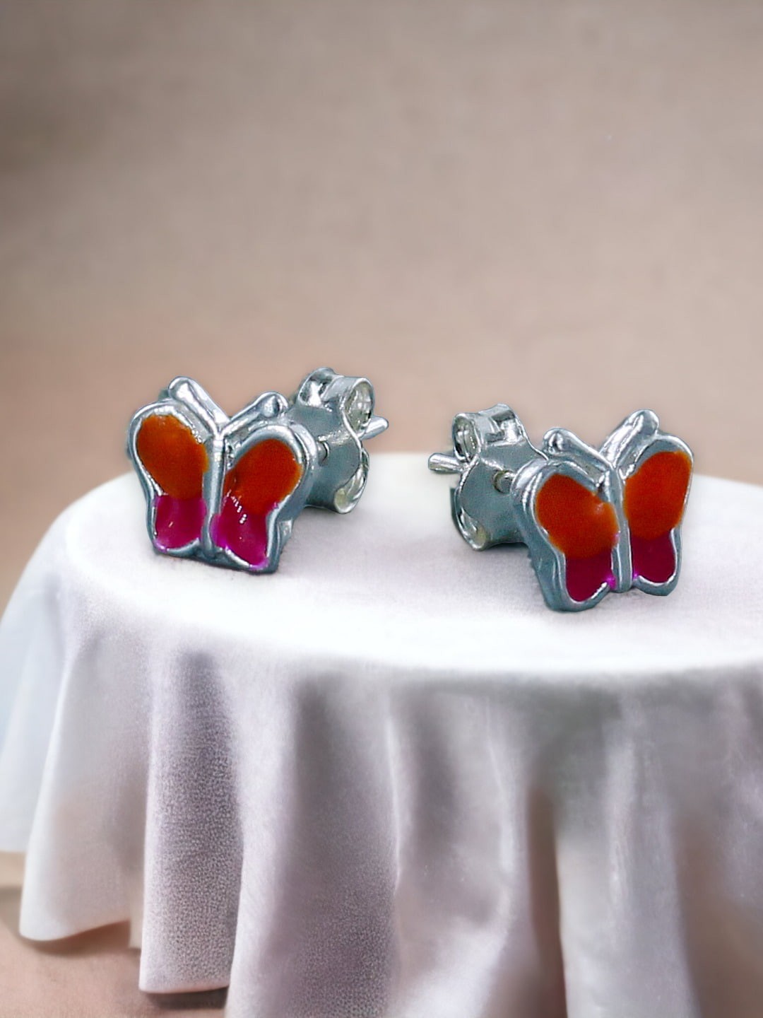 

Taraash Girls Contemporary 925 Sterling Silver Butterfly Studs Earrings
