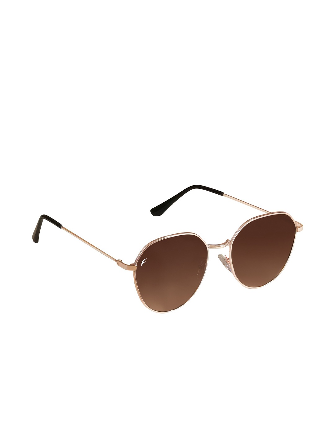 

Floyd Unisex Aviator Sunglasses with UV Protected Lens 2065_GLD_BRN, Brown