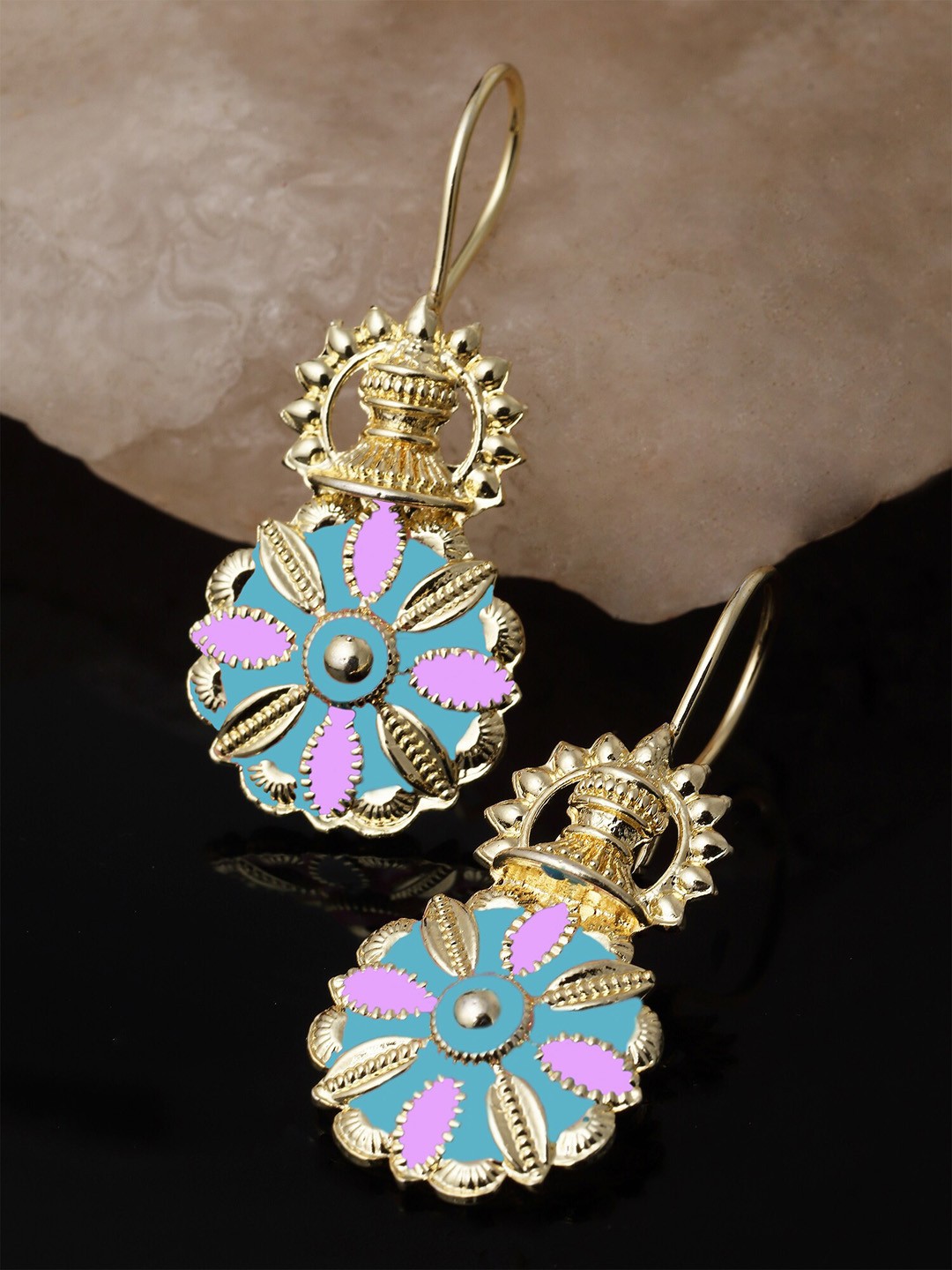 

KARATCART Gold Plated Drop Earrings