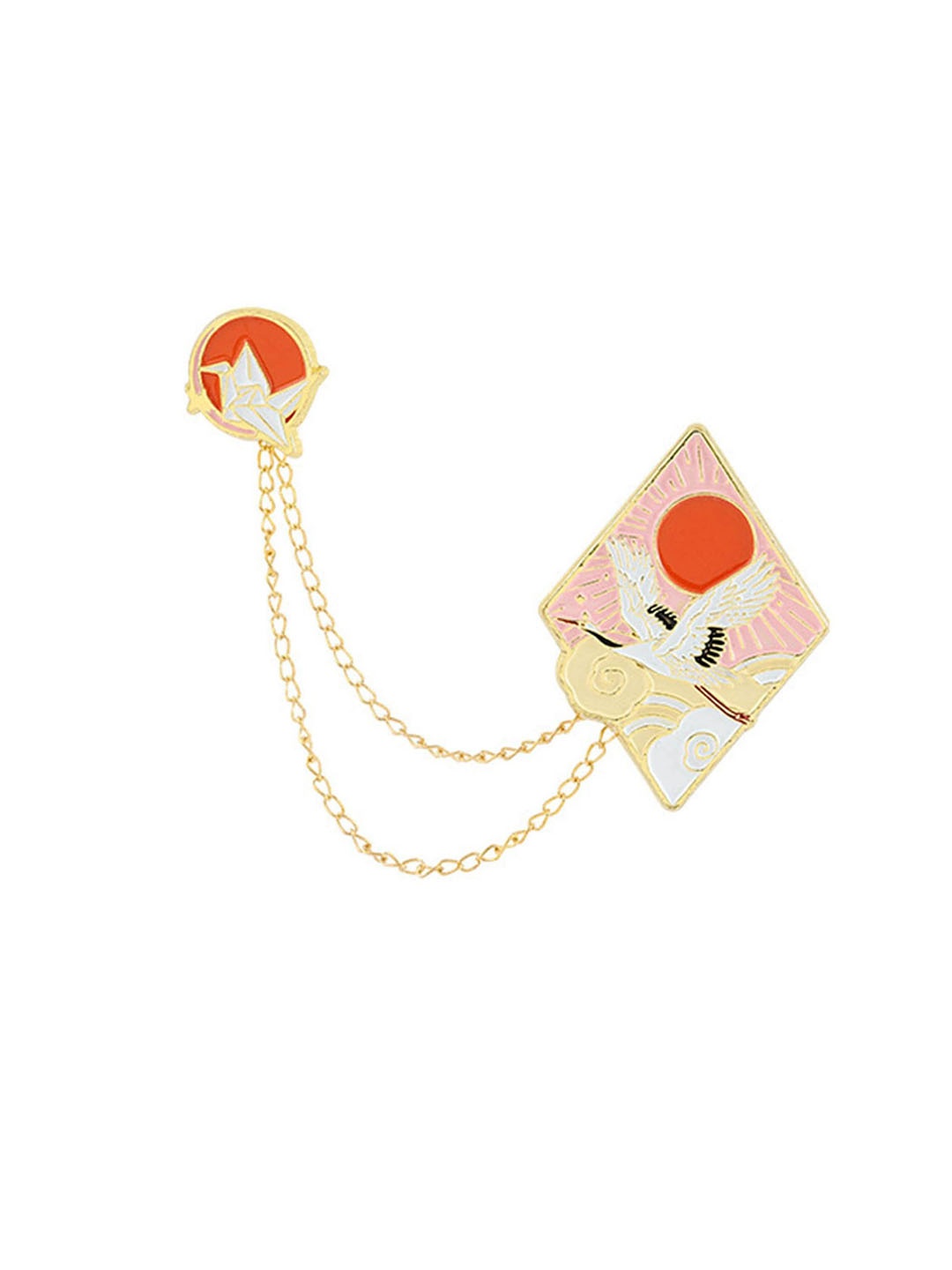 

Lyla Women Textured Brooch, Pink