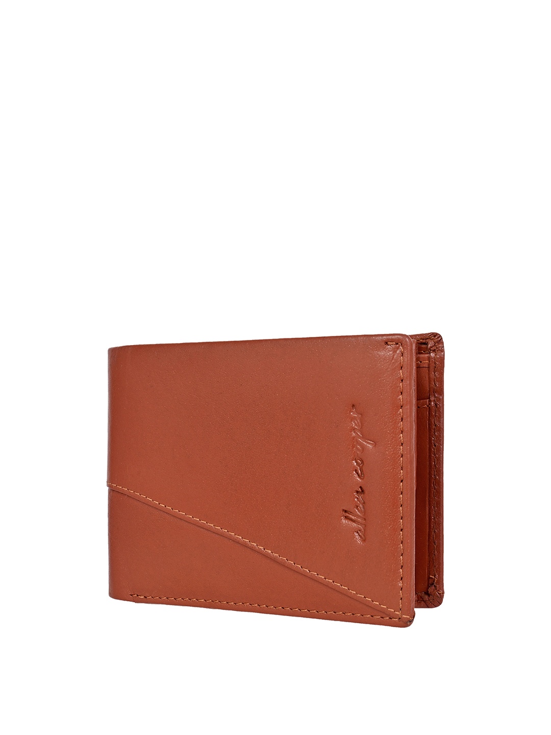 

Allen Cooper Leather Two Fold Wallet, Tan