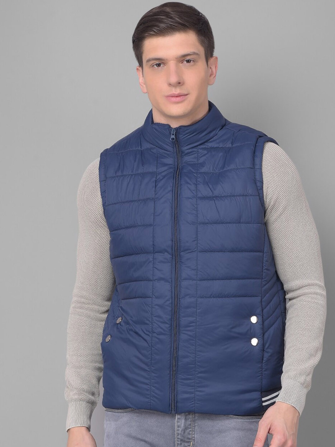 

COBB Sleeveless Lightweight Puffer Jacket, Navy blue