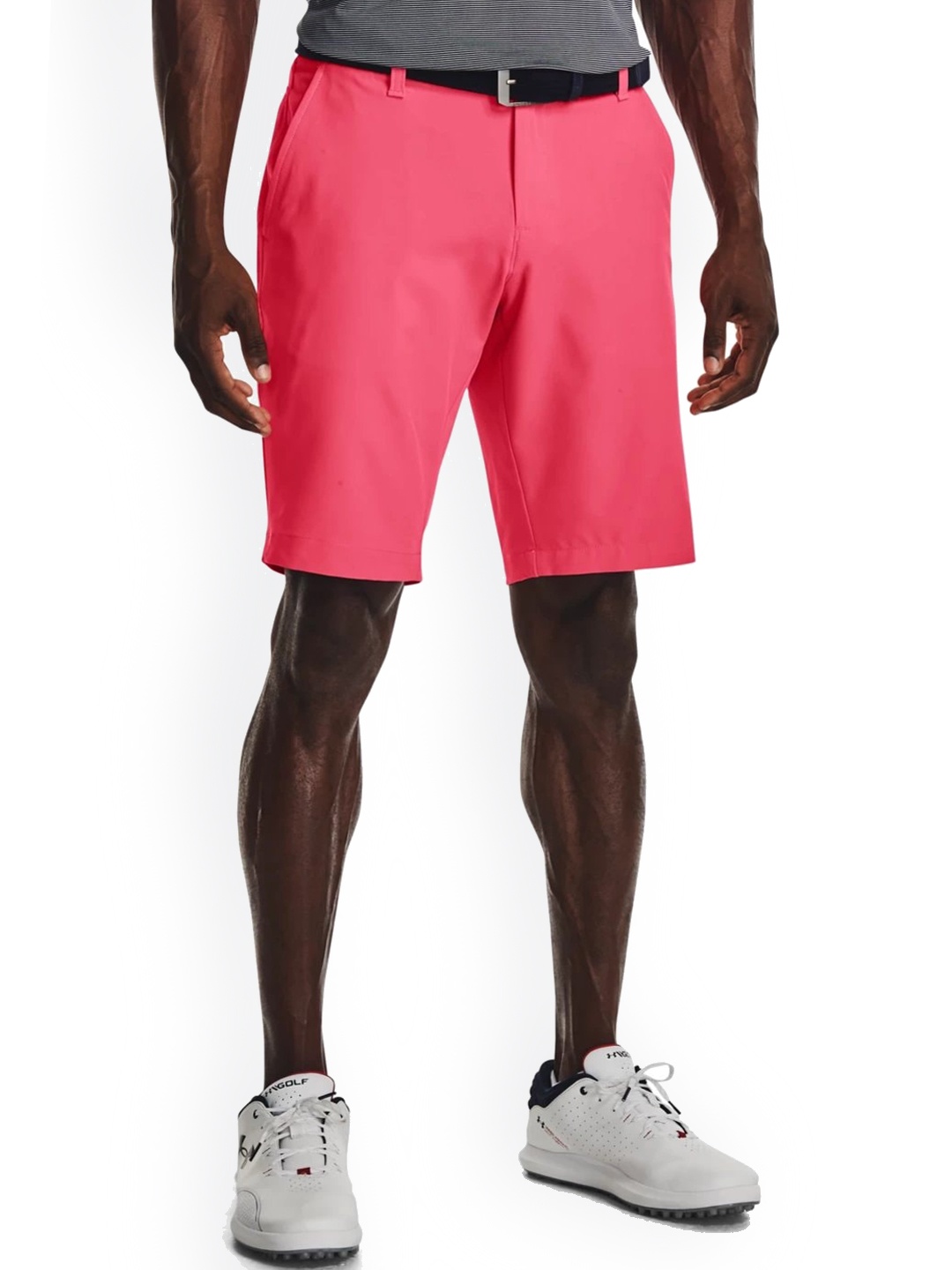 

UNDER ARMOUR Men Drive Tapered Mid-Rise Sports Shorts, Pink