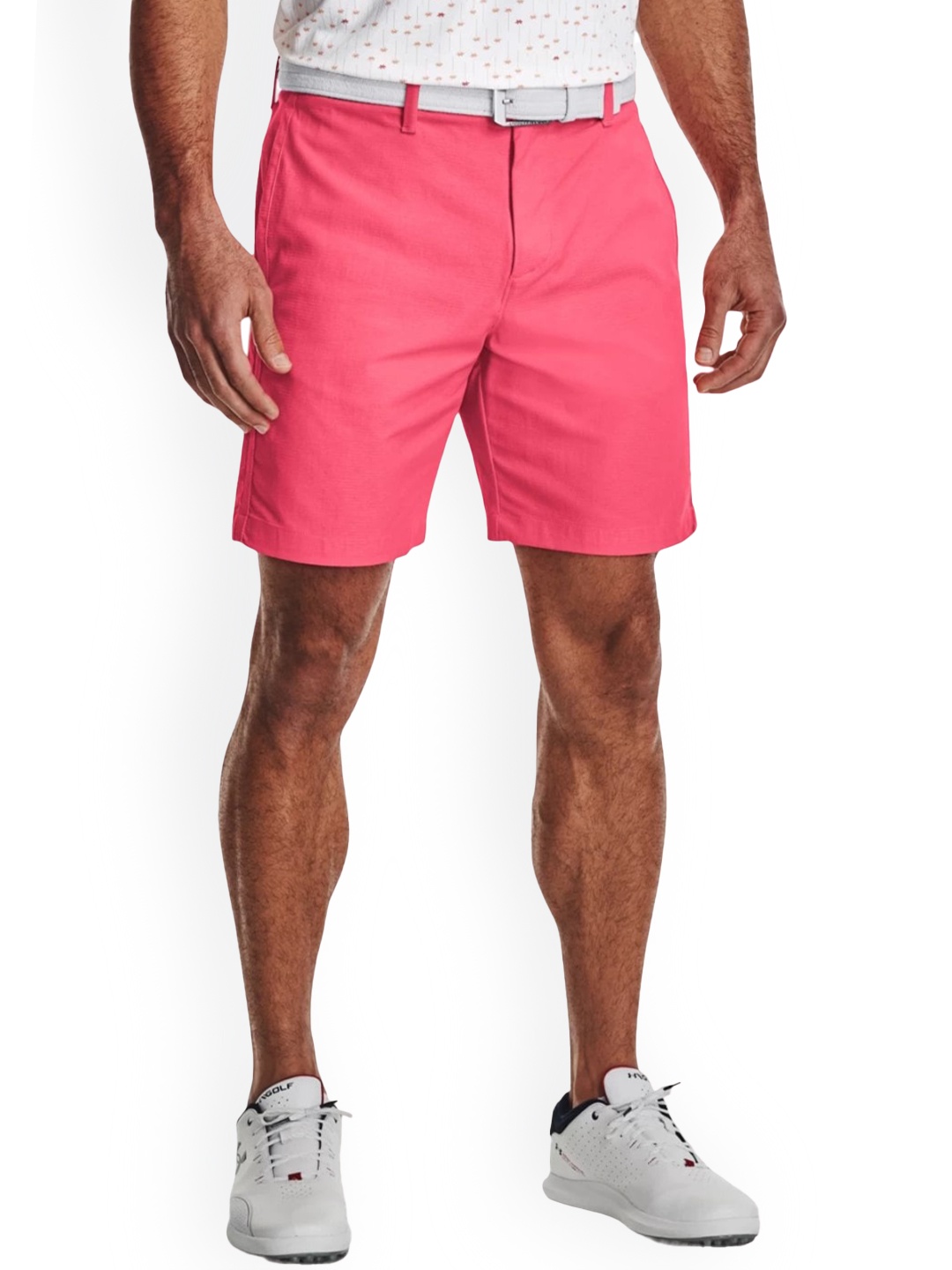 

UNDER ARMOUR Men Iso-Chill Airvent Mid-Rise Sports Shorts, Pink