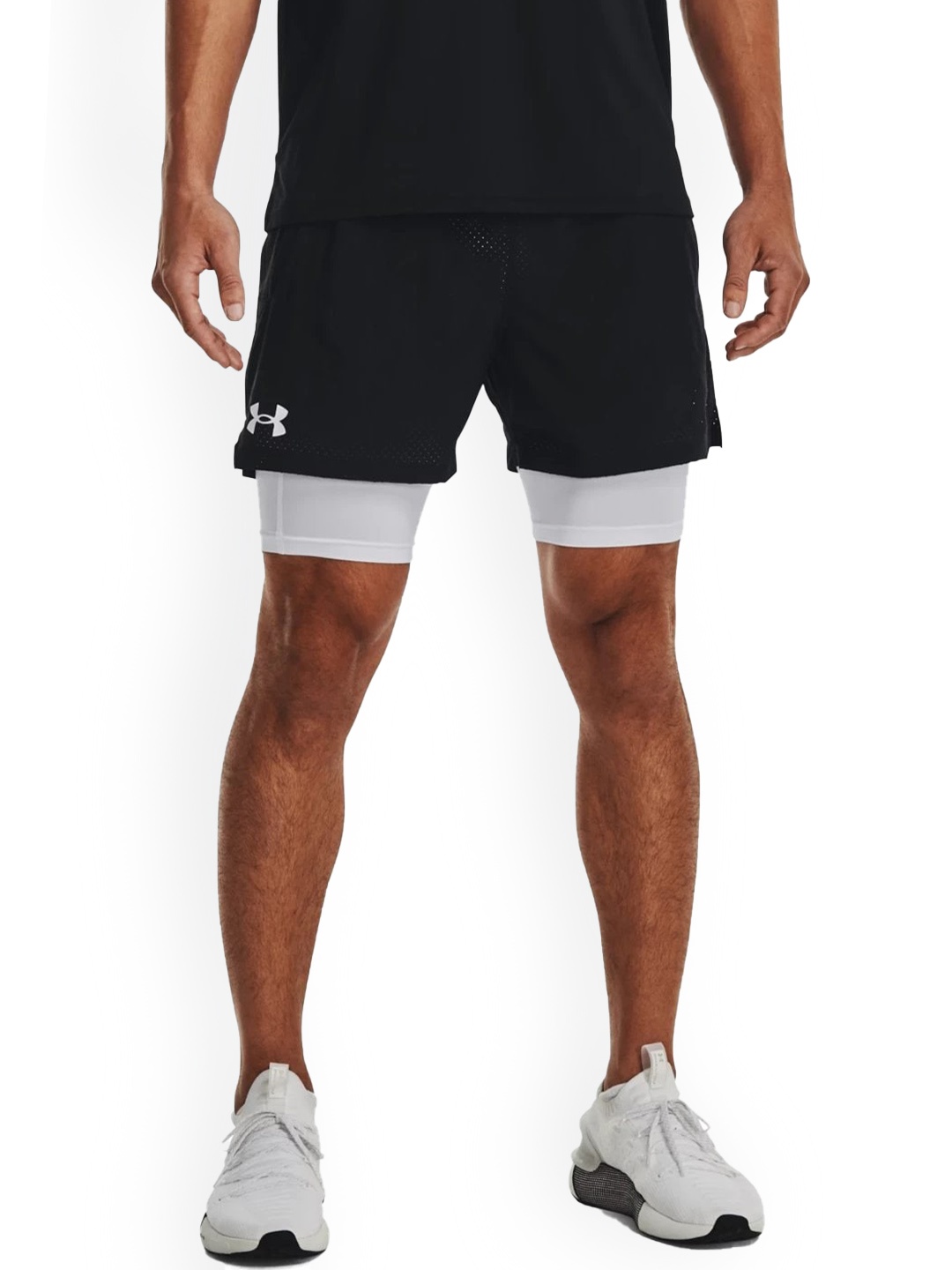 

UNDER ARMOUR Men Vanish Woven 2-in-1 Vent Slim Fit Sports Shorts, Black
