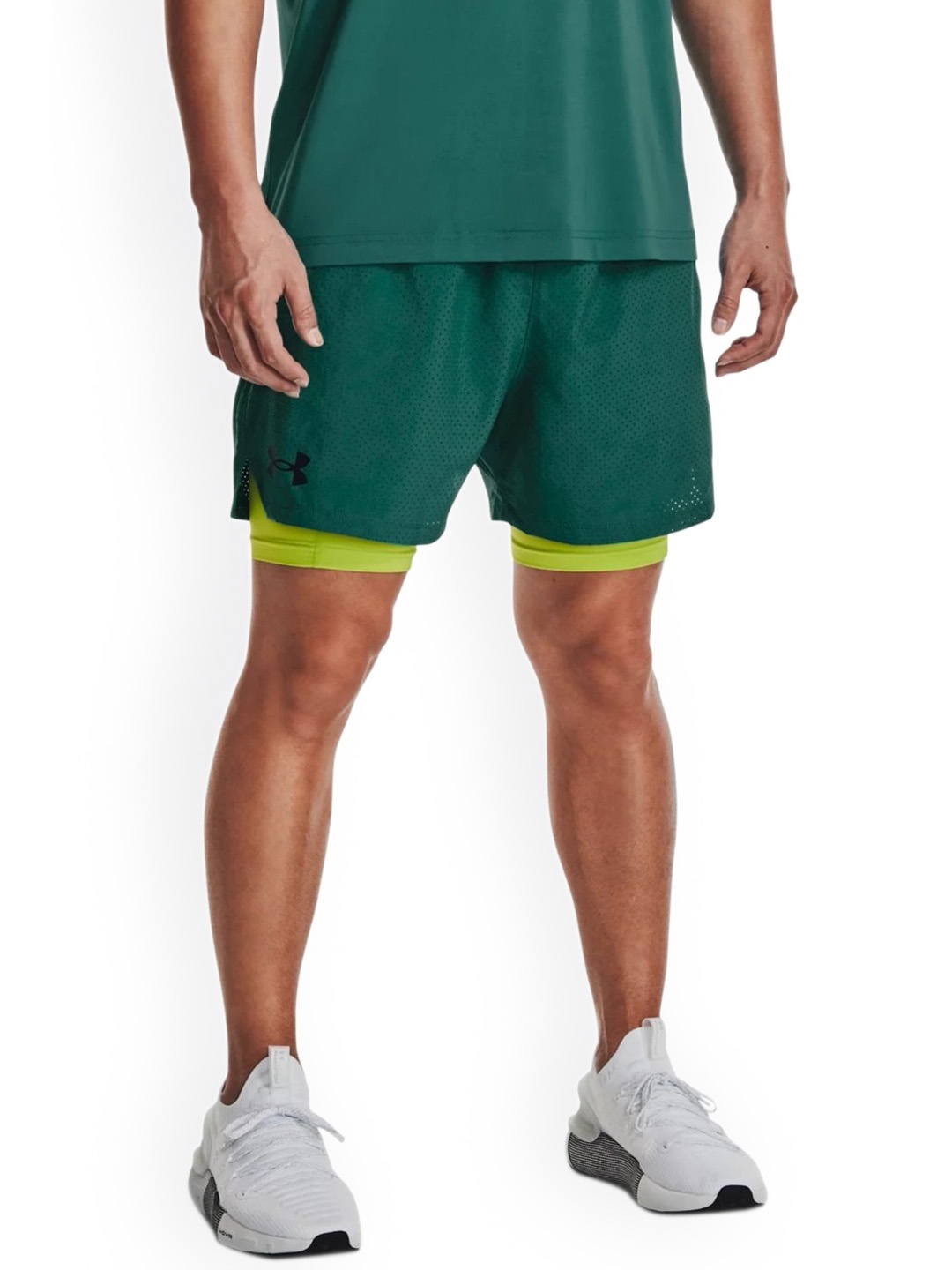 

UNDER ARMOUR Men Vanish Woven 2-in-1 Vent Slim-Fit Sports Shorts, Green