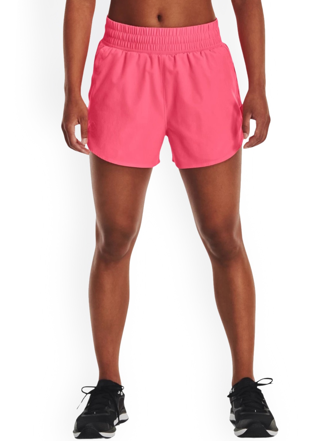

UNDER ARMOUR Women Flex Woven 3" Mid-Rise Loose-Fit Sports Shorts, Pink