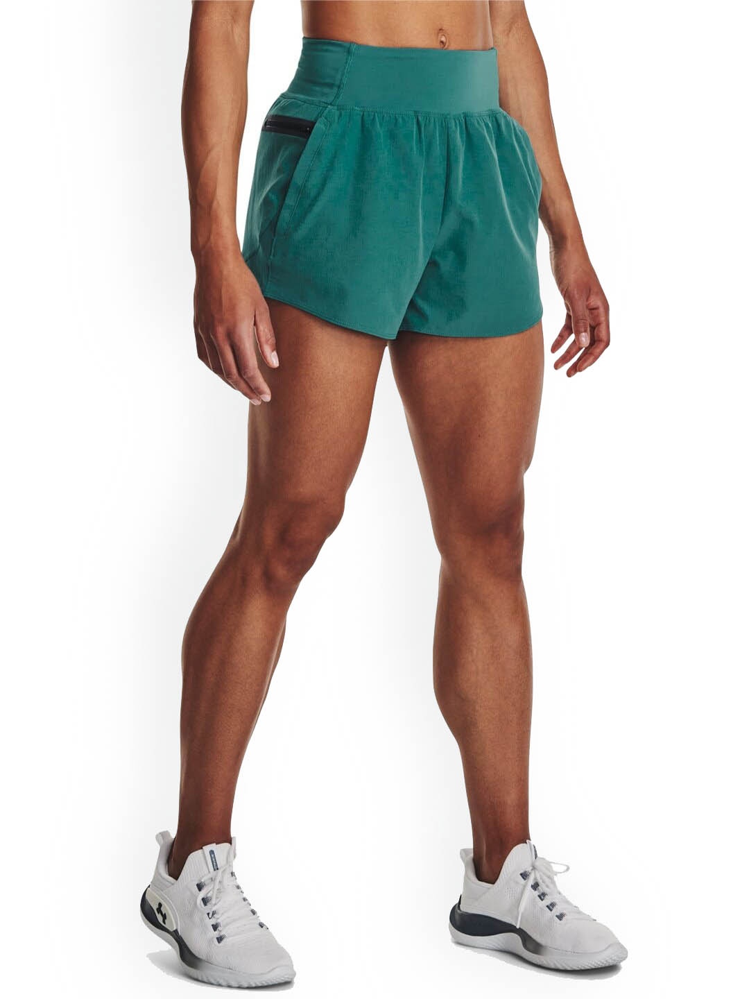 

UNDER ARMOUR Women SmartForm Flex Woven Mid-Rise Loose-Fit Shorts, Green