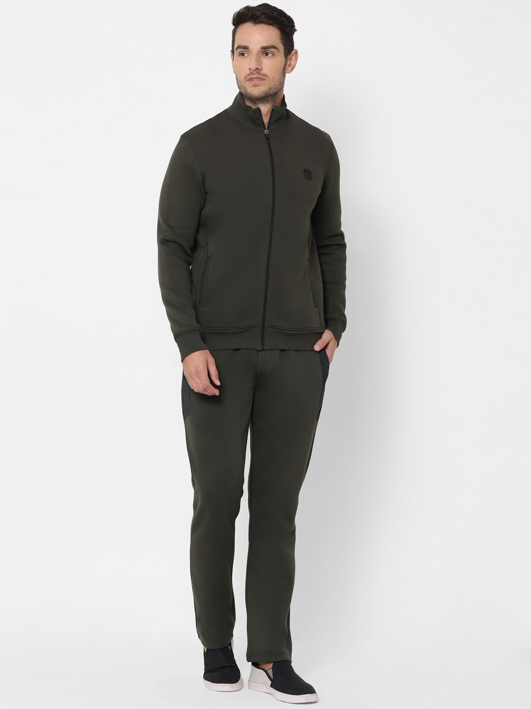 

Sweet Dreams Olive Mock Collar Fleece Tracksuits