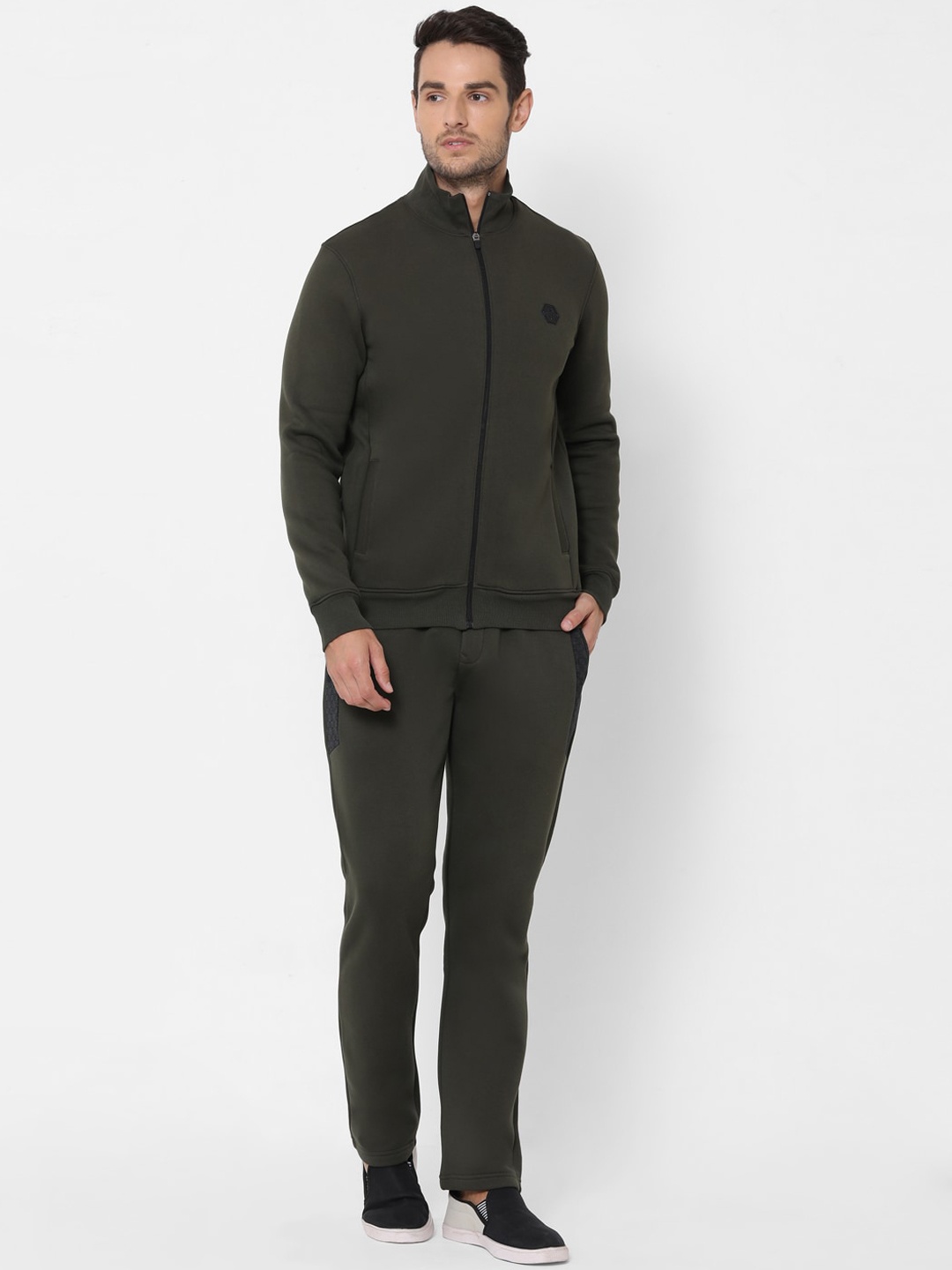 

Sweet Dreams Olive Mock Collar Fleece Tracksuits