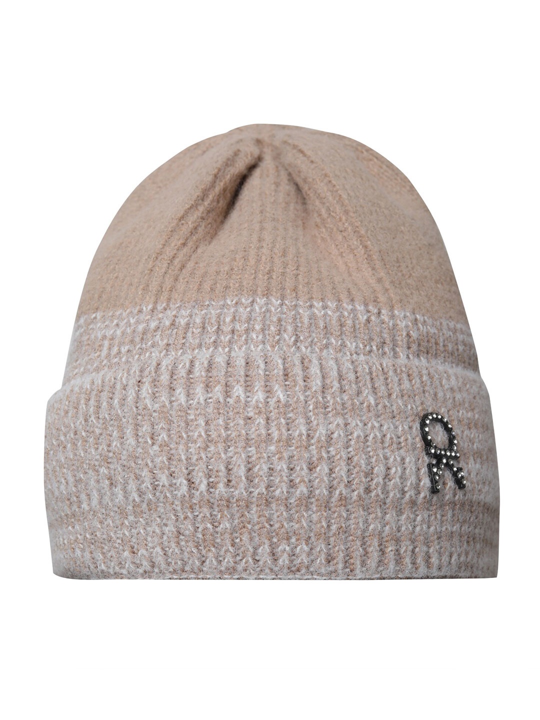 

LOOM LEGACY Woolen Beanie Cap, Beige