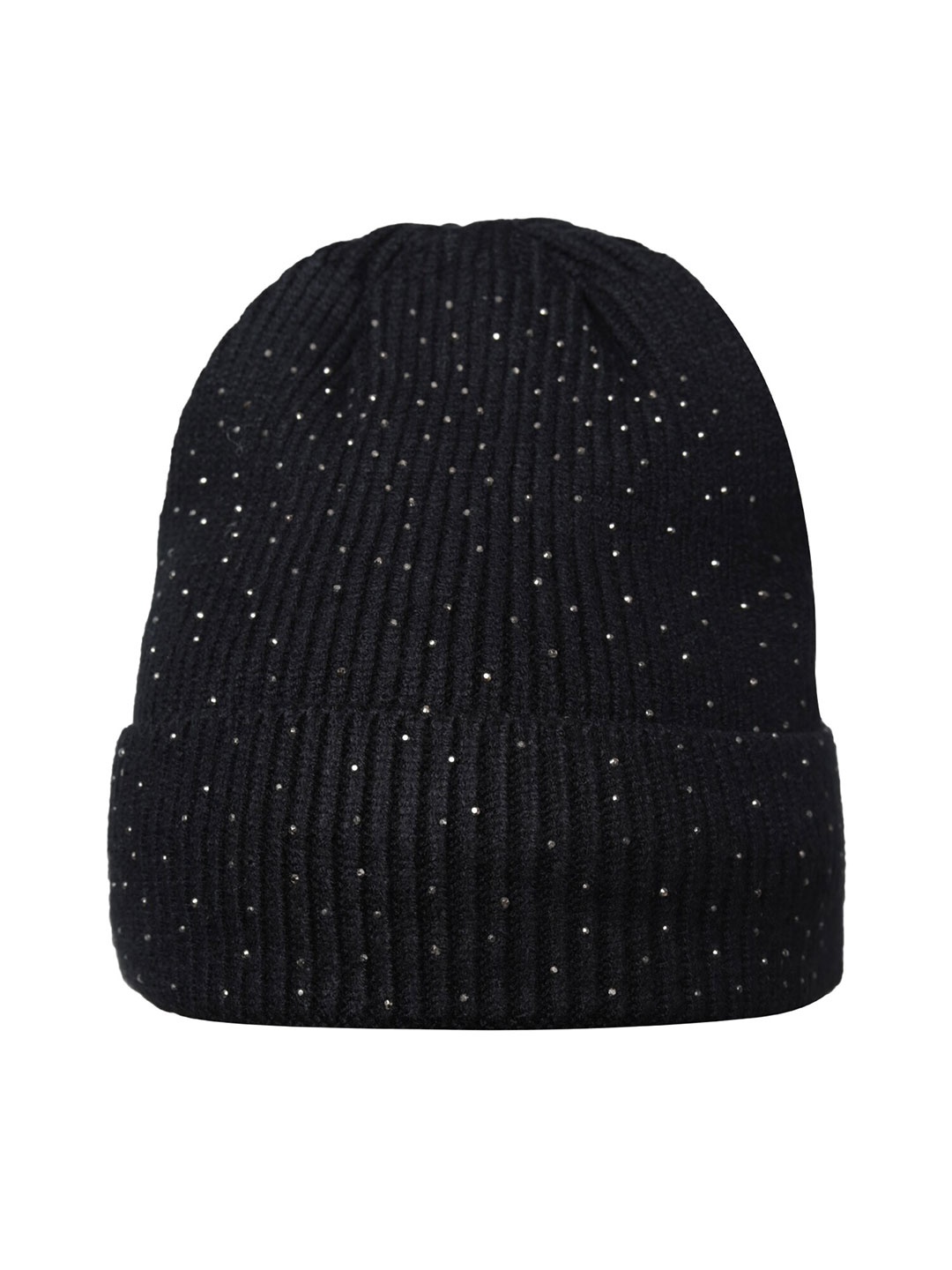 

LOOM LEGACY Women Embellished Acrylic Beanie, Black