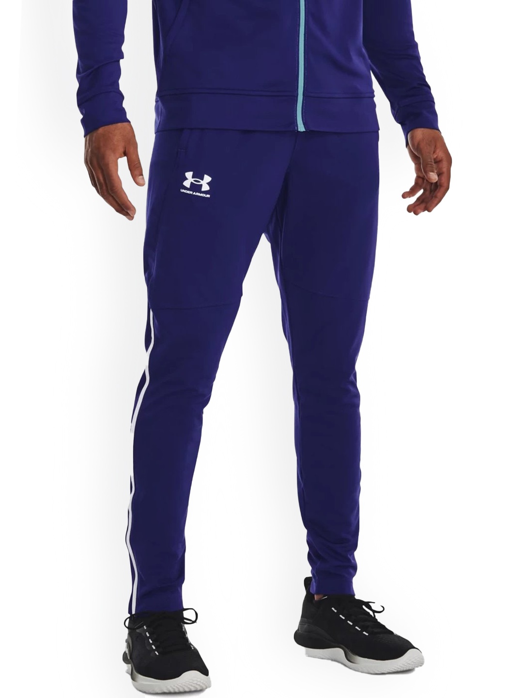 

UNDER ARMOUR Men Pique Slim-Fit Track Pants, Blue