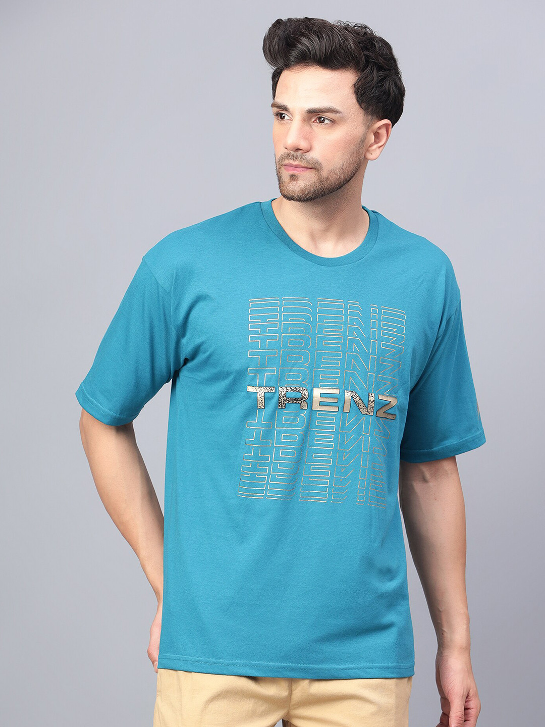 

Trenz Typography Printed Dri-FIT T-shirt, Blue