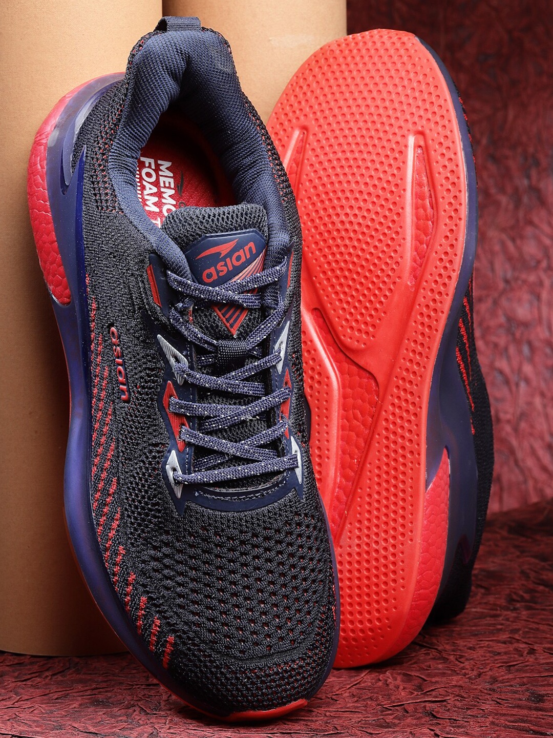 

ASIAN Men Legend-Pro Running Shoes, Navy blue