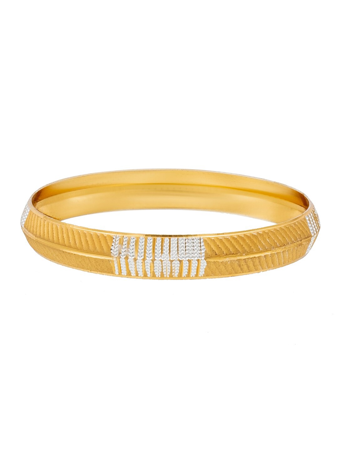 

bodha Men Gold Plated Kada Bracelet