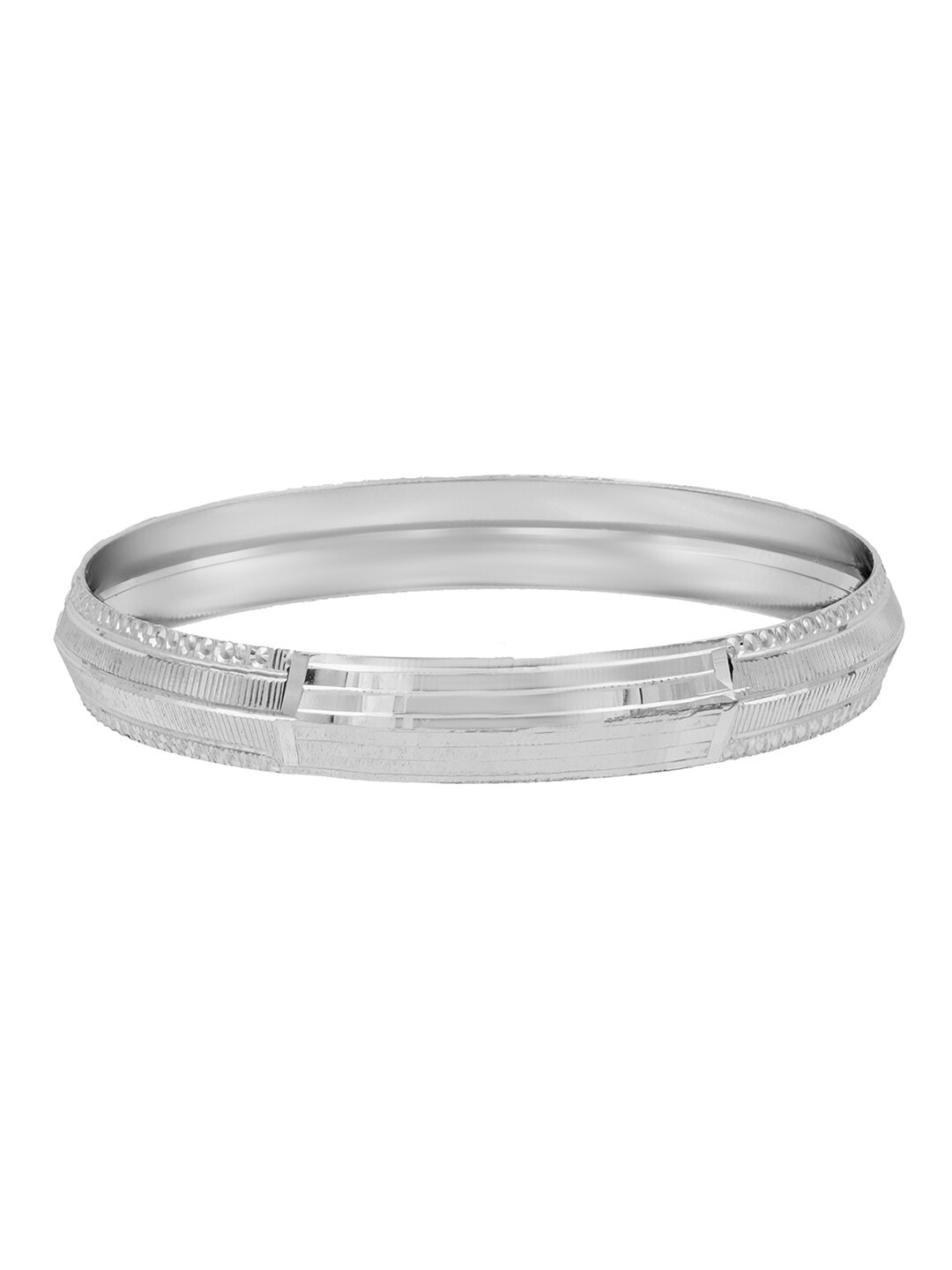 

bodha Men Silver-Plated Kada Bracelet