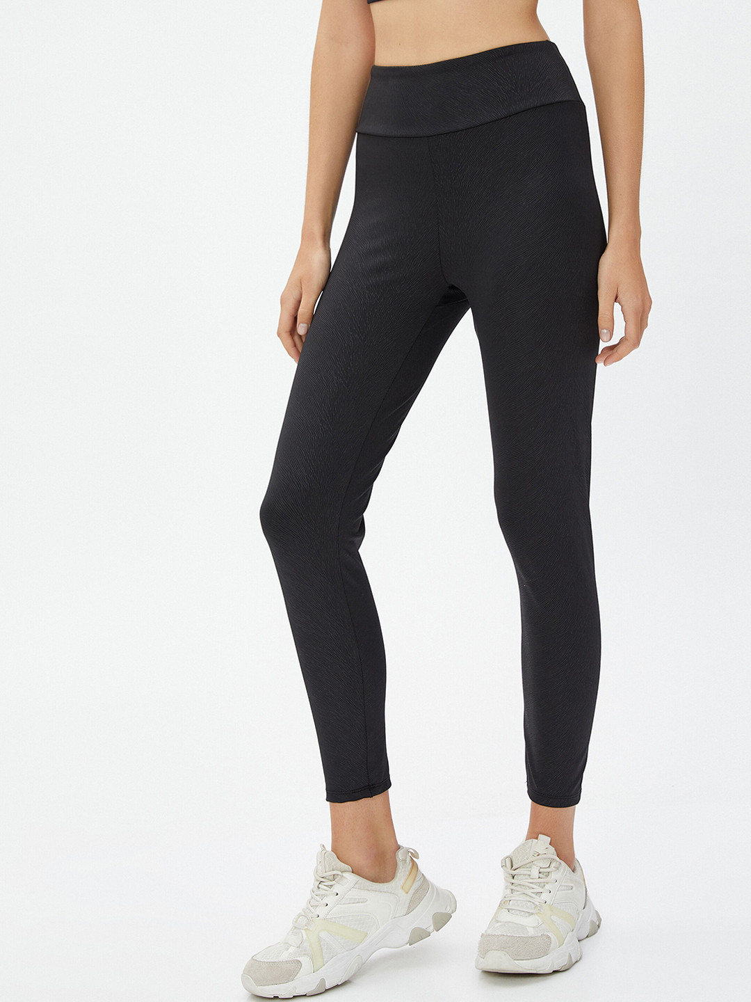 

Koton Women Ankle Length Tights, Black