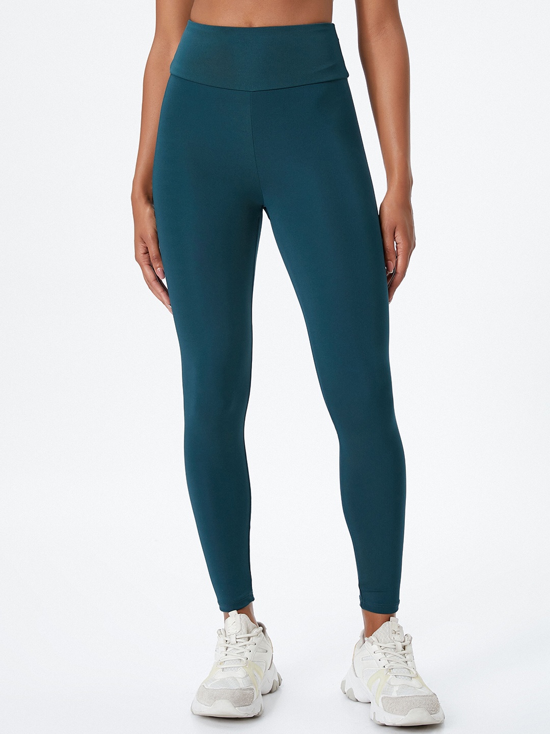 

Koton Women Ankle Length Sports Tights, Teal