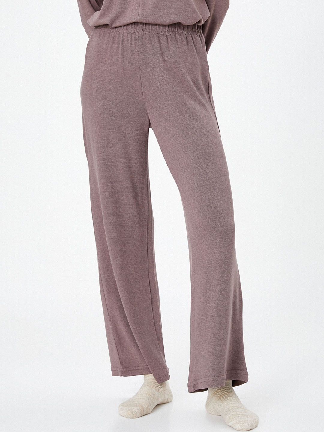 

Koton Round Neck Night Suit, Mauve