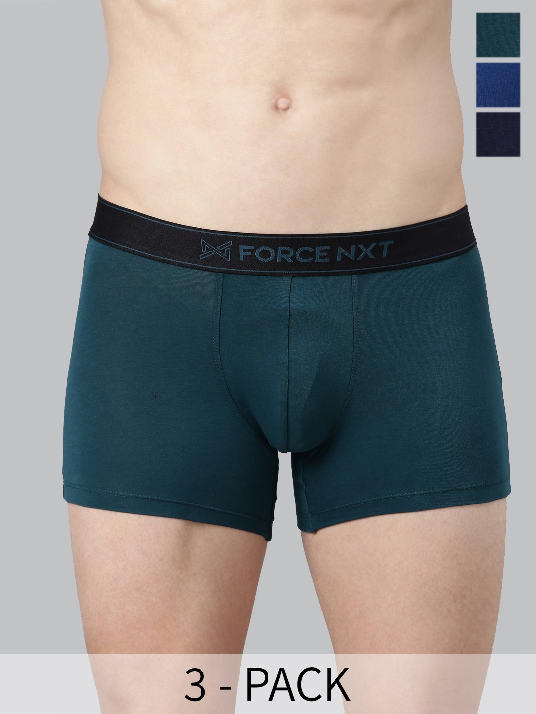 

Force NXT Flexz Era Pack Of 3 Assorted Cotton Trunks MNFL-45-R3-ASST-C2-PO3-Multi