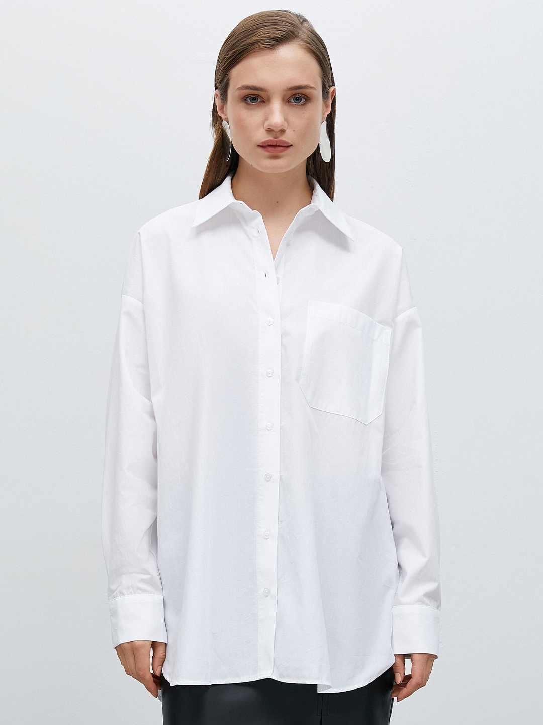 

Koton Regular Fit Opaque Cotton Casual Shirt, White