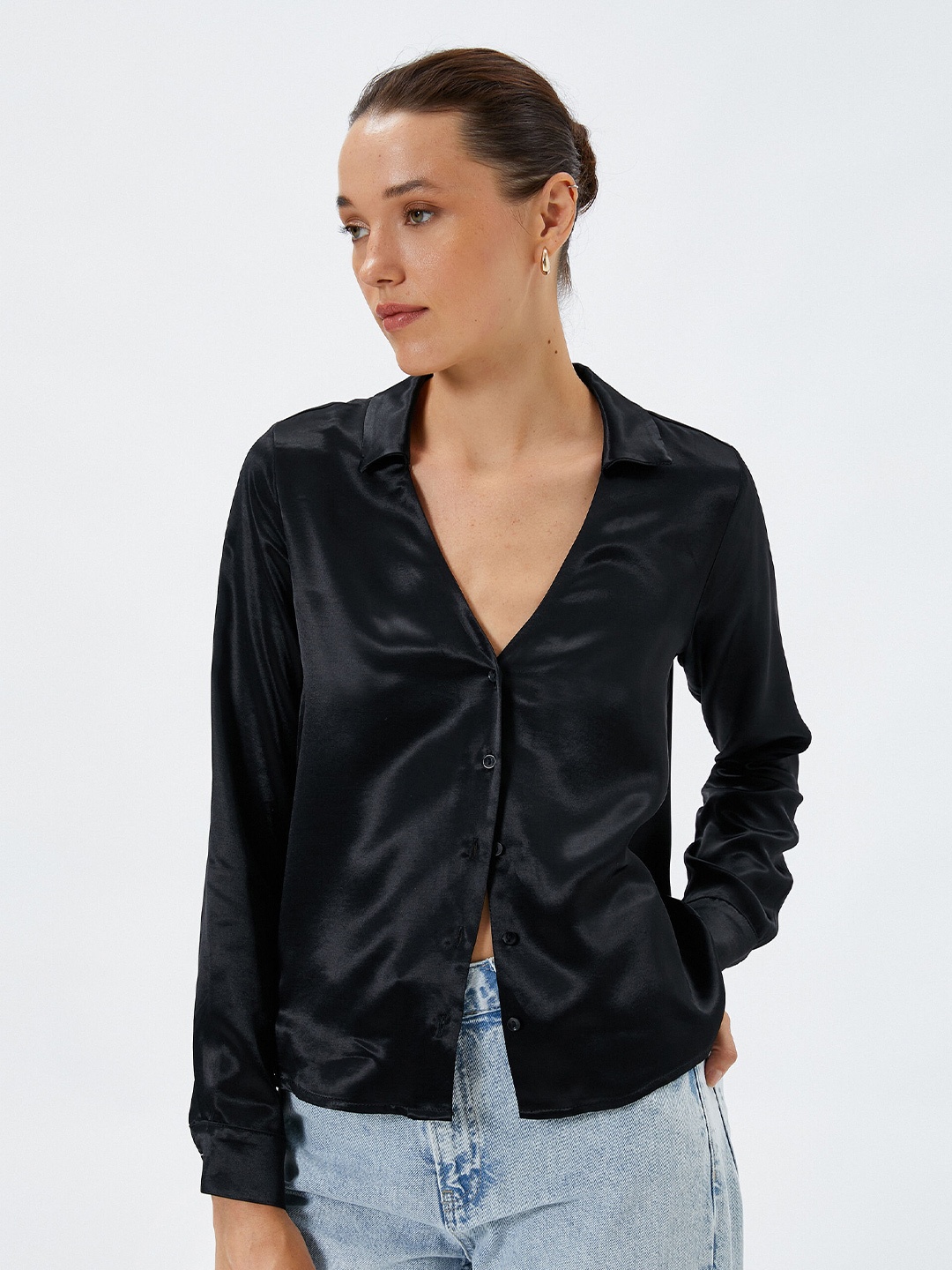 

Koton Regular Fit Opaque Casual Shirt, Black