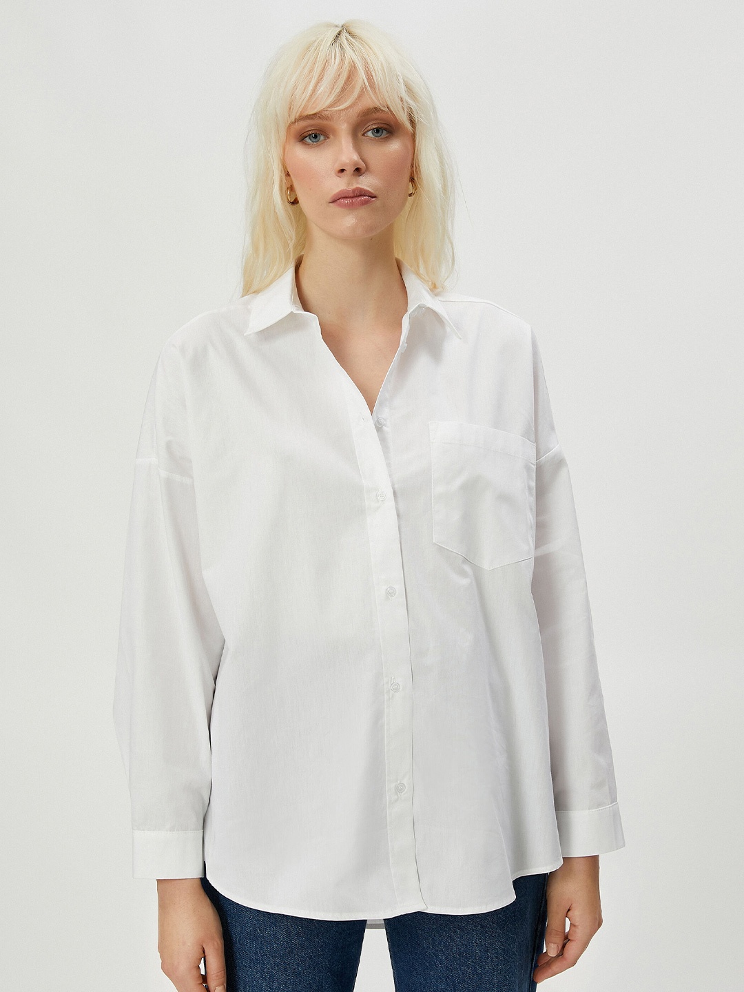 

Koton Opaque Pure Cotton Casual Shirt, White