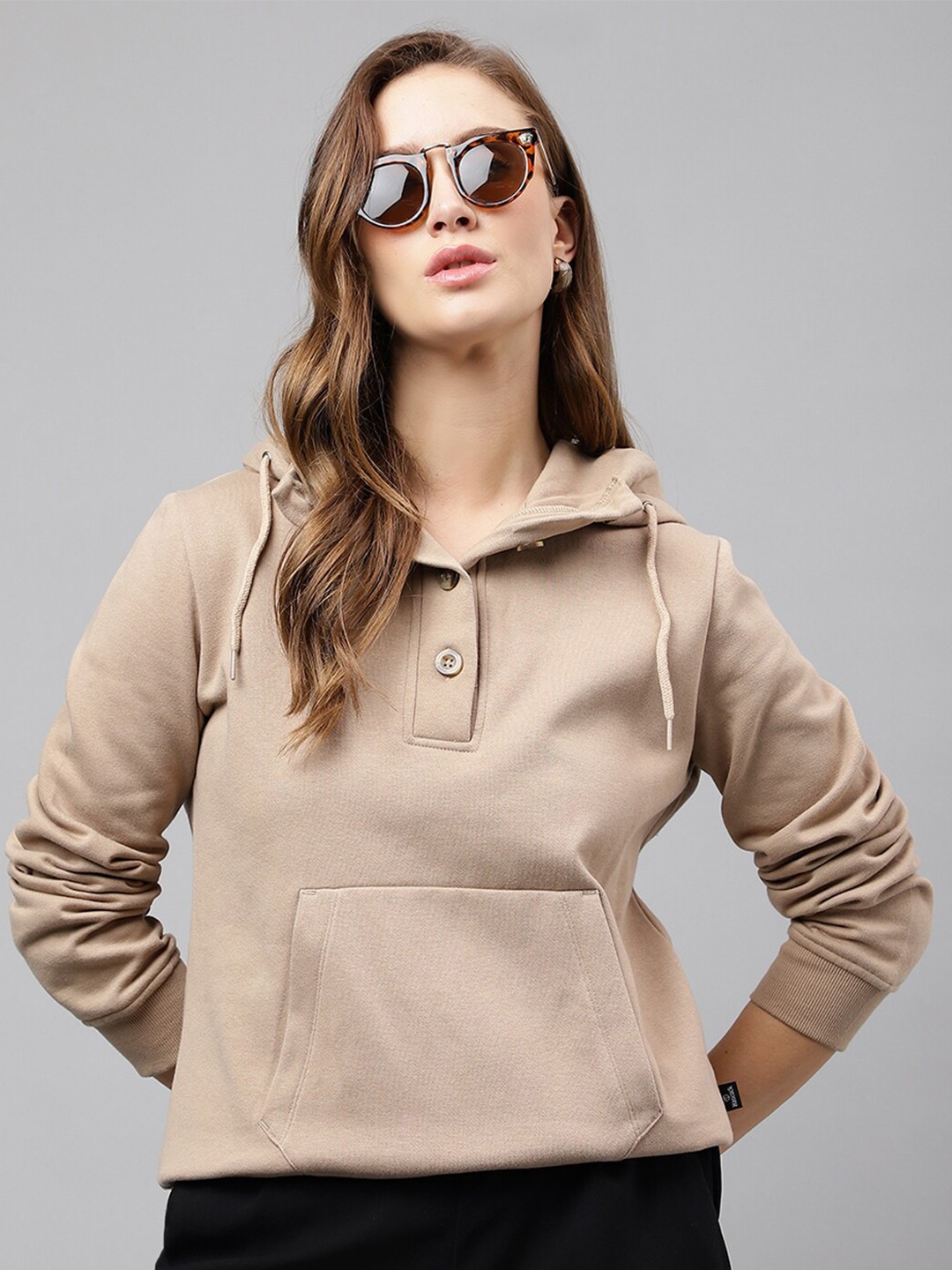 

Hancock Hooded Anti Odour Fleece Sweatshirt, Beige