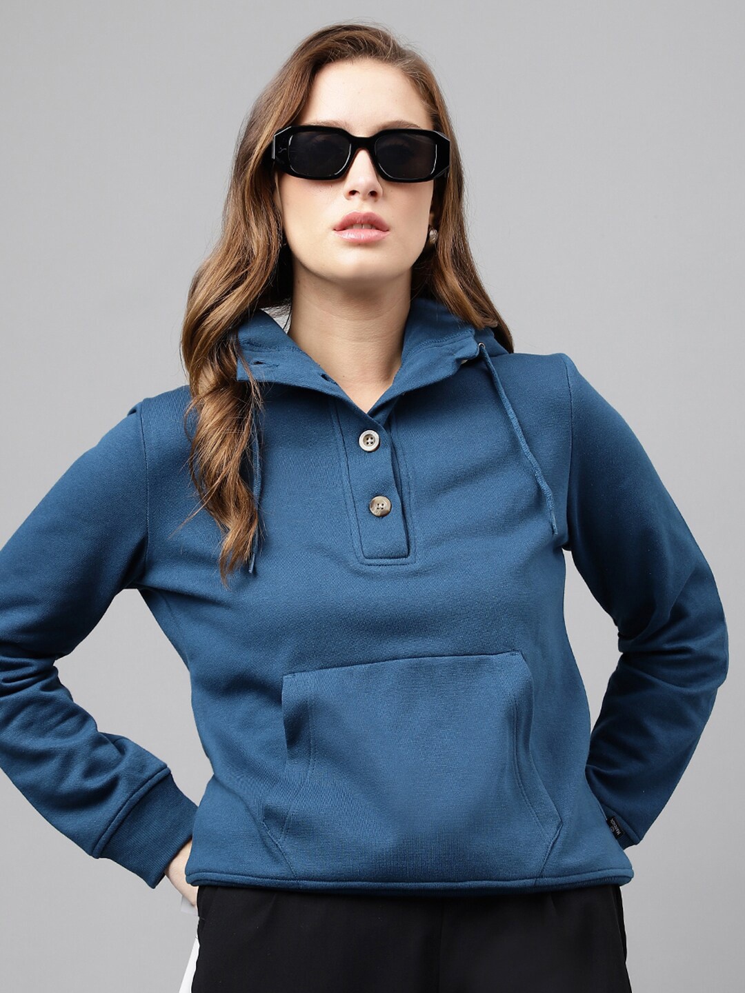 

Hancock Hooded Anti Odour Fleece Pullover Sweatshirt, Turquoise blue