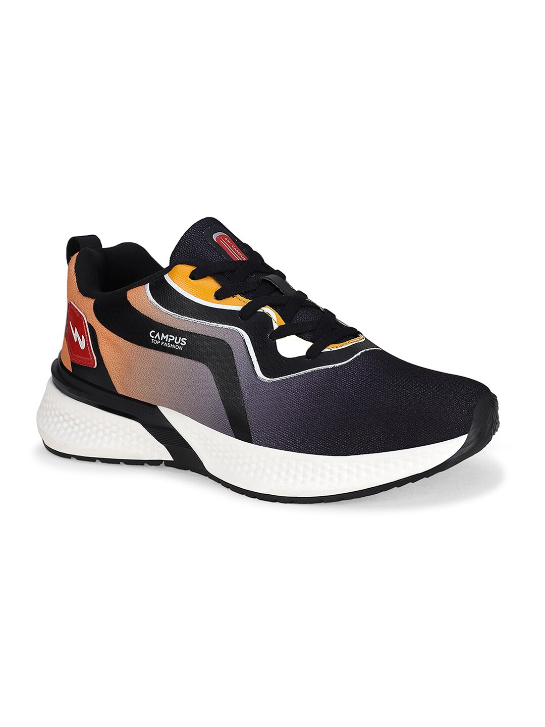 

Campus Men Mesh Running Sports Shoes, Mustard