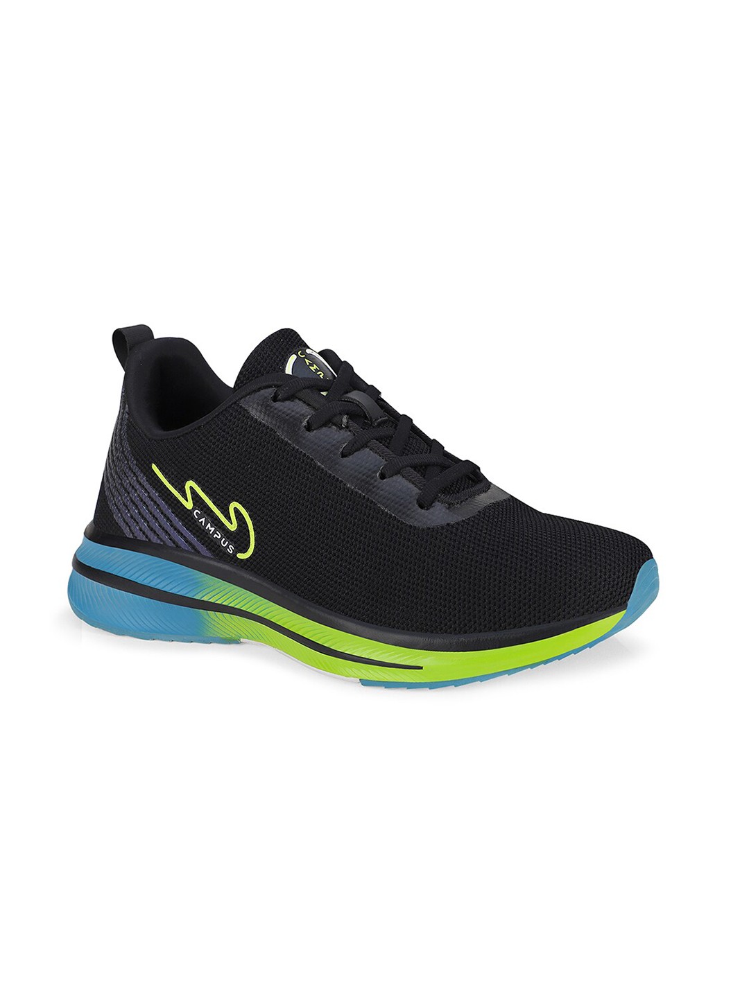 

Campus Men Jogger Lace-Up Running Shoes, Black
