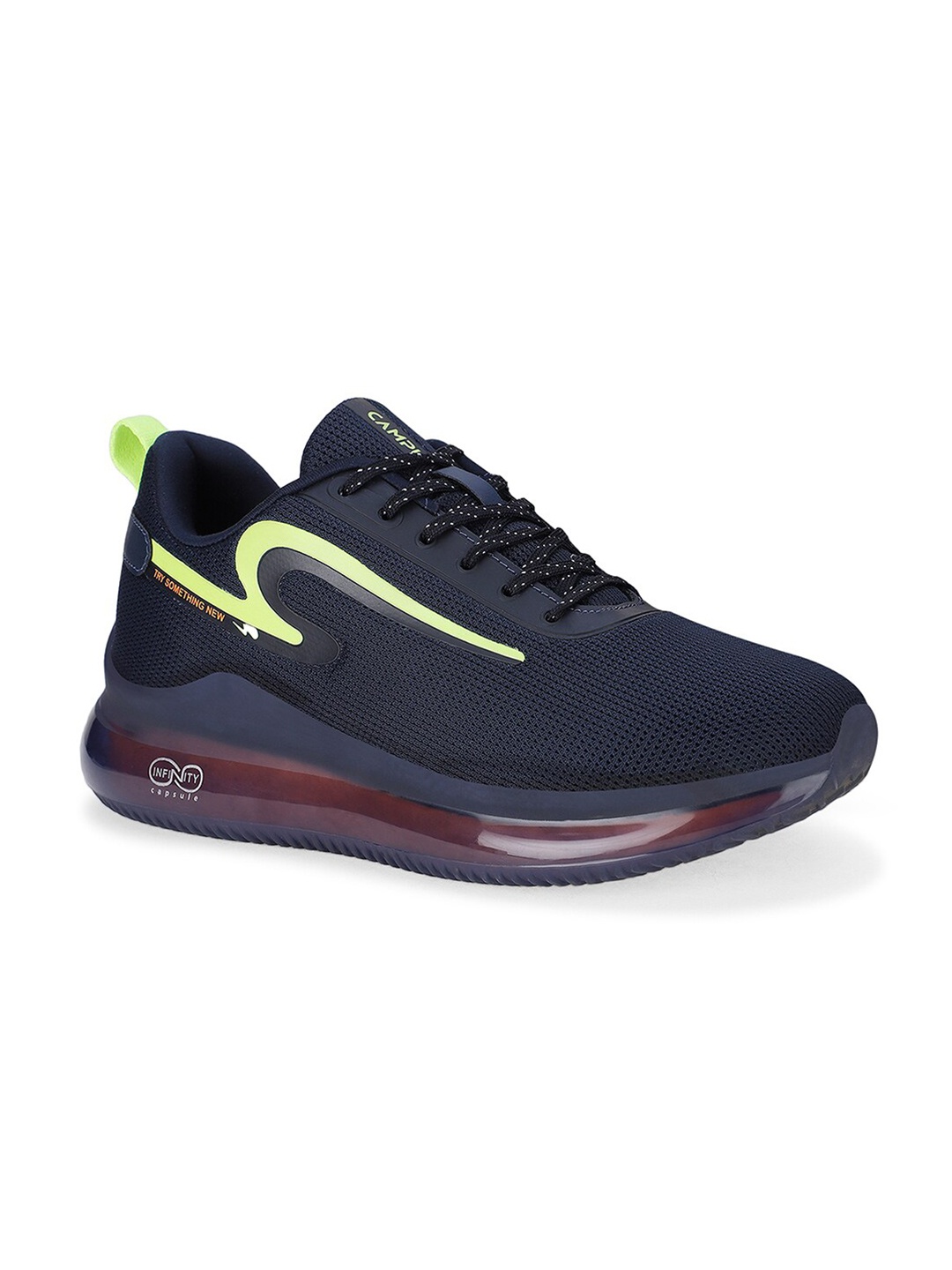 

Campus Men Mesh Running Sports Shoes, Navy blue