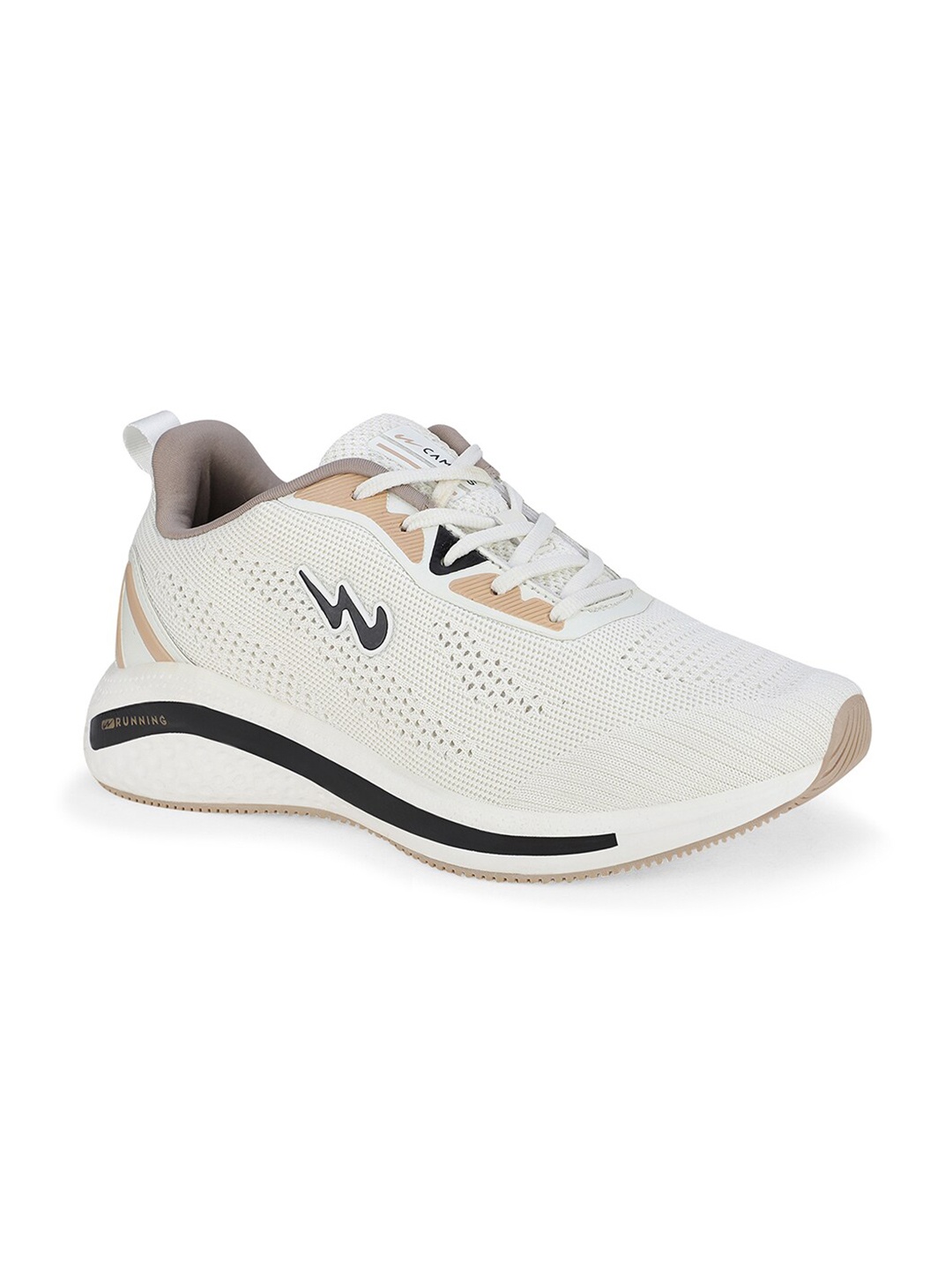 

Campus Men Textile Running Sports Shoes, Off white