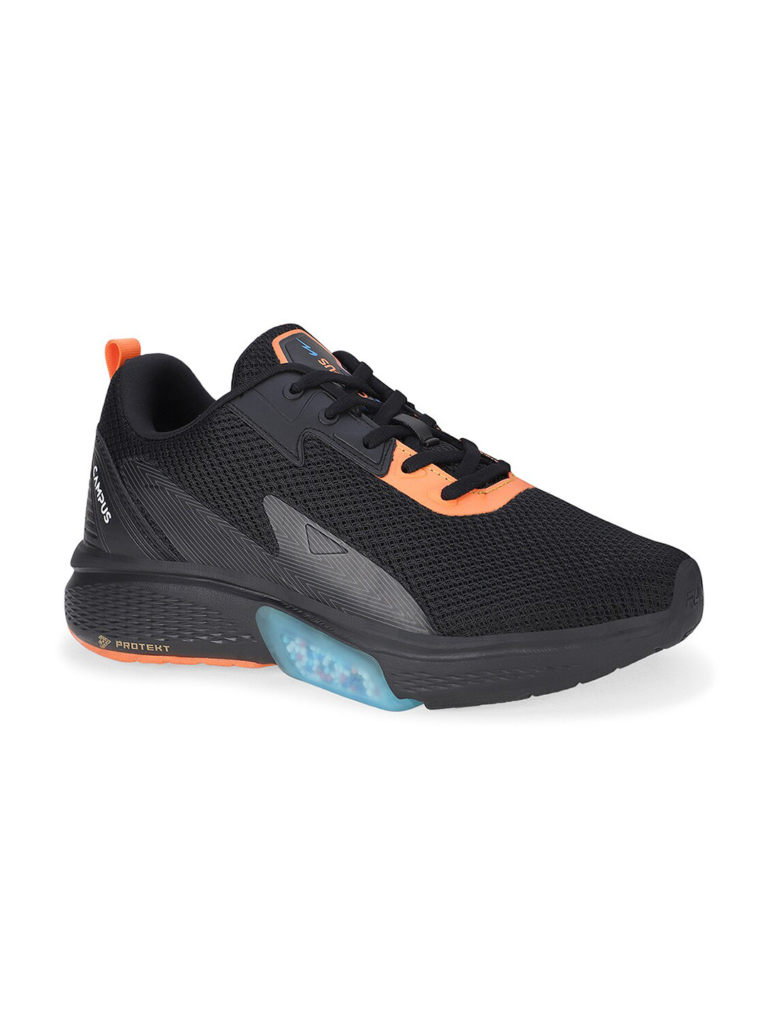 

Campus Men FIREBALL Mesh Running Shoes, Black