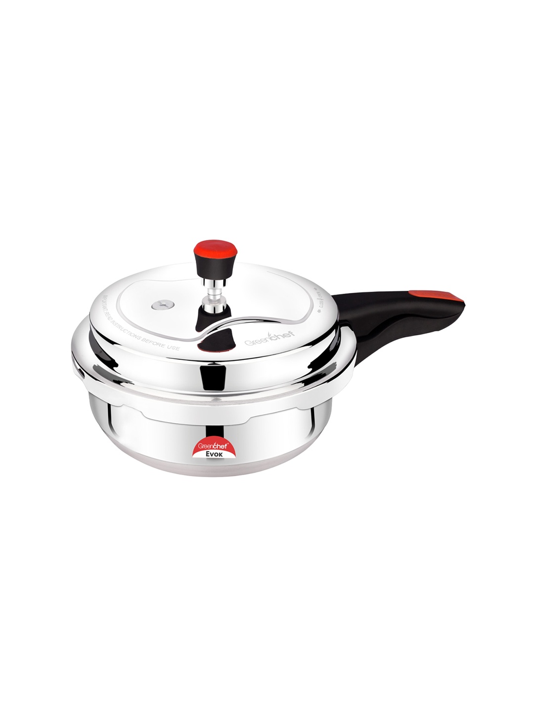 

Greenchef Grey Dishwasher Safe Pressure Cooker 2L, Silver