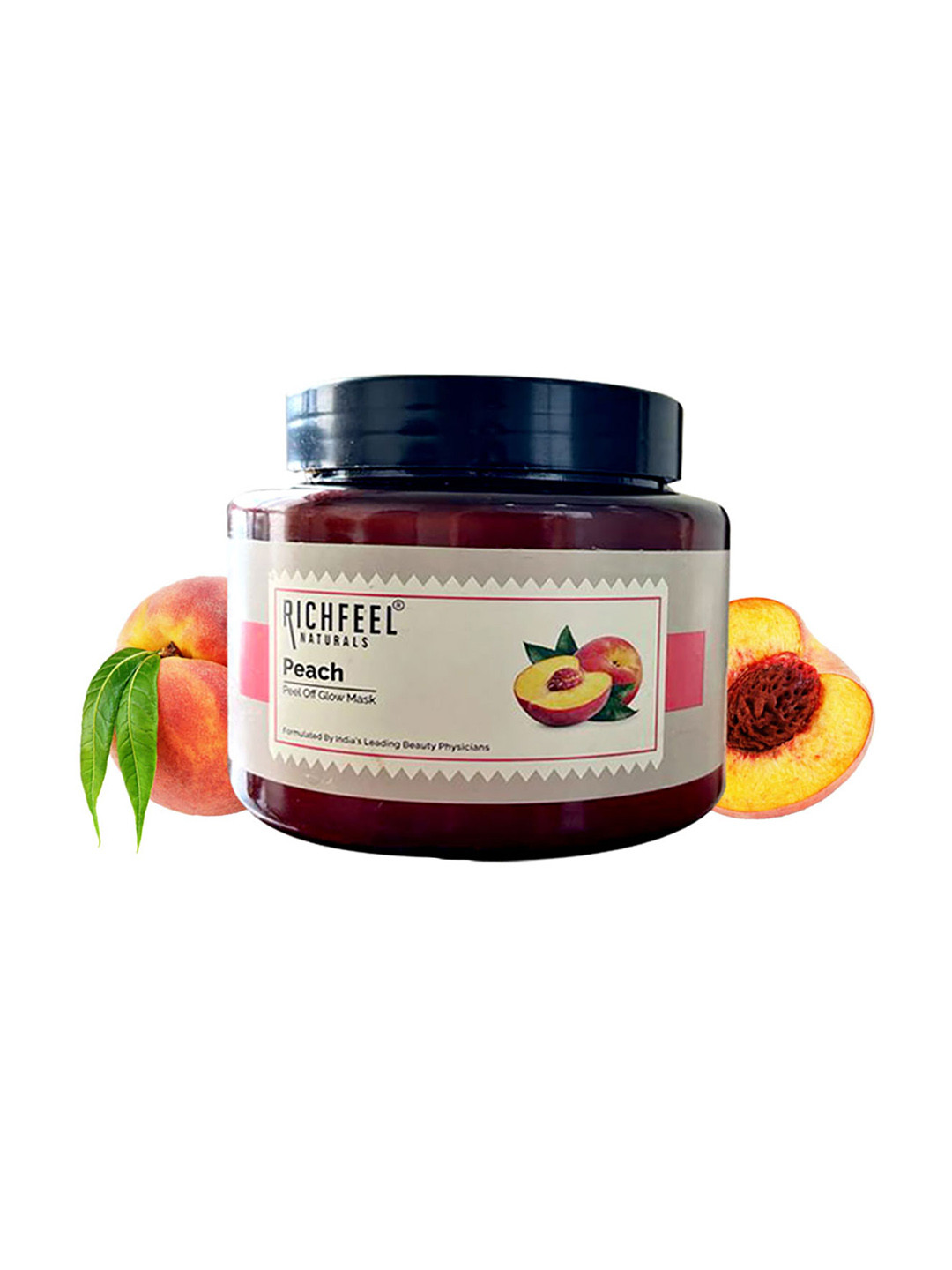

Richfeel Peach Peel Off Glow Mask For Long-Lasting Moisturization - 500g, Brown