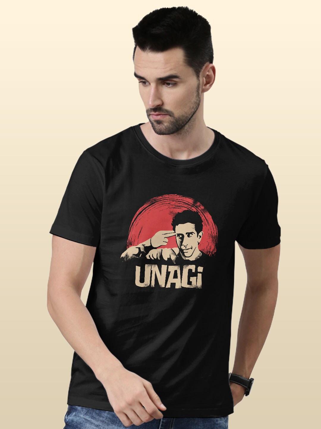 

macmerise Typography Printed Bio Finish Cotton T-shirt, Black