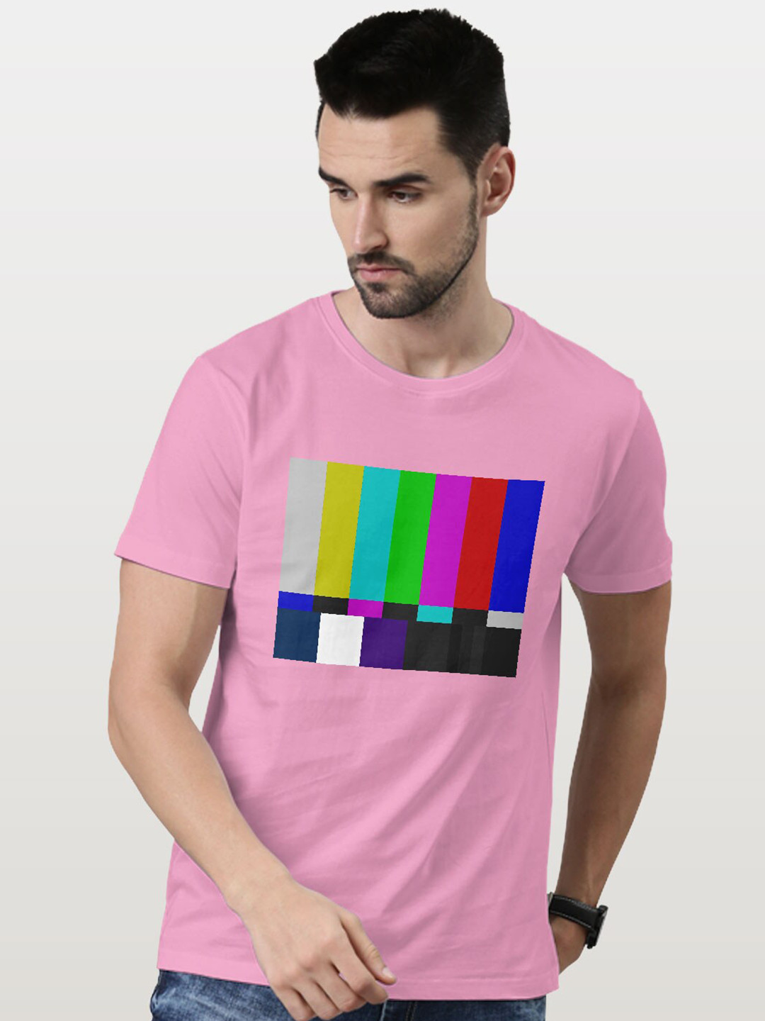

macmerise Graphic Printed Bio Finish Cotton T-shirt, Pink
