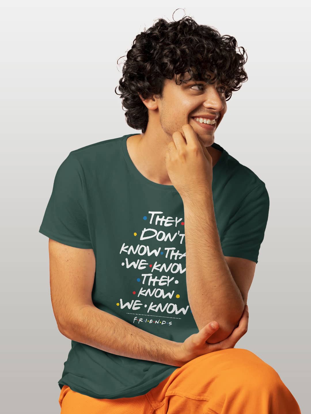 

macmerise Typography Printed Bio Finish Cotton T-shirt, Green