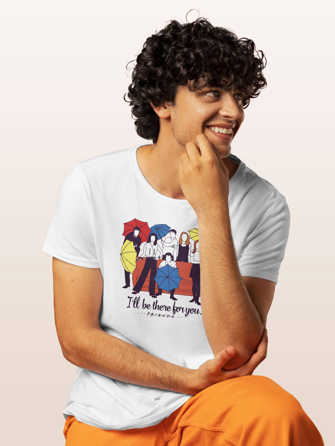 

macmerise Graphic Printed Bio Finish Cotton T-shirt, White