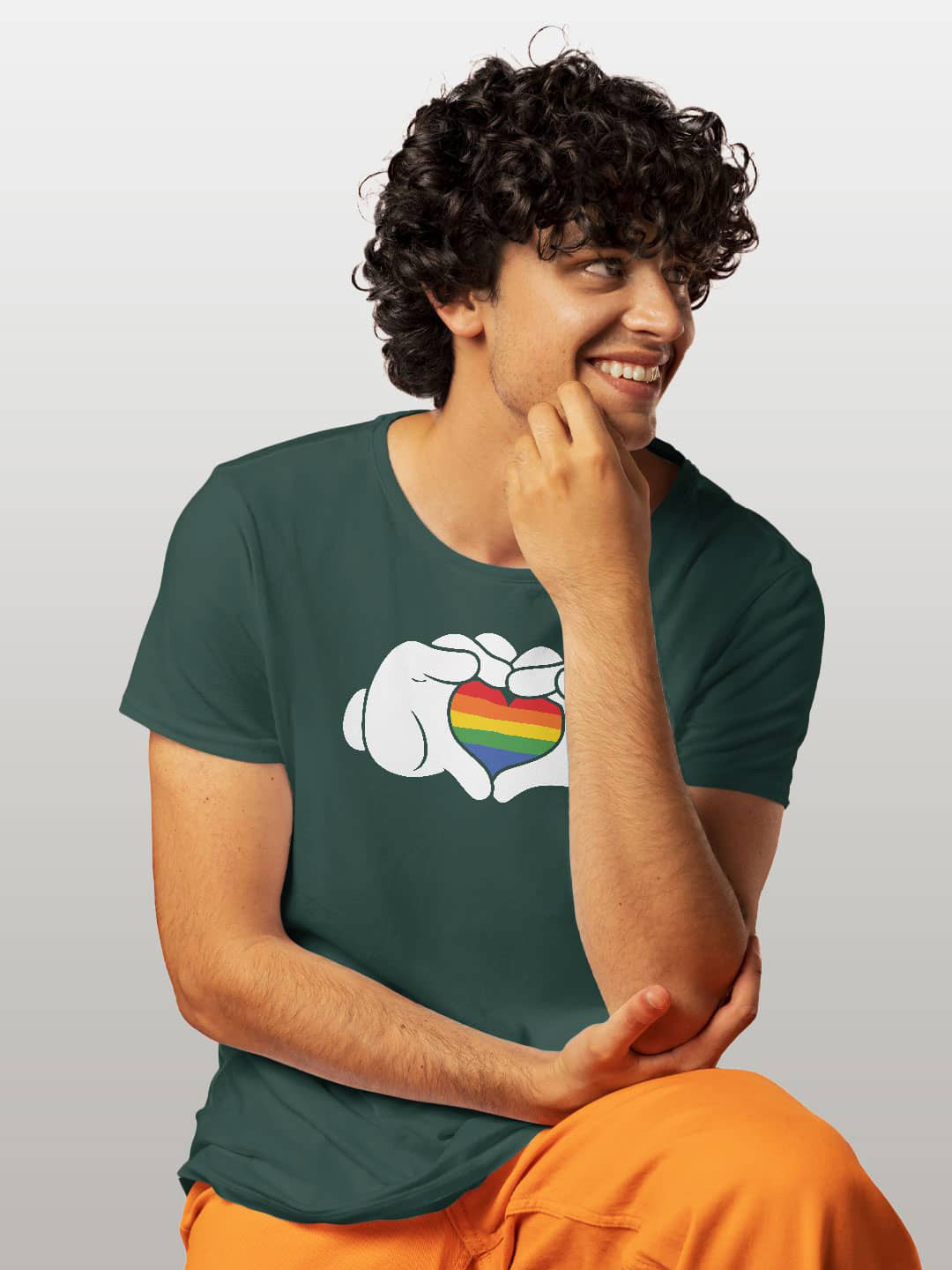 

macmerise Graphic Printed Bio Finish Cotton T-shirt, Green