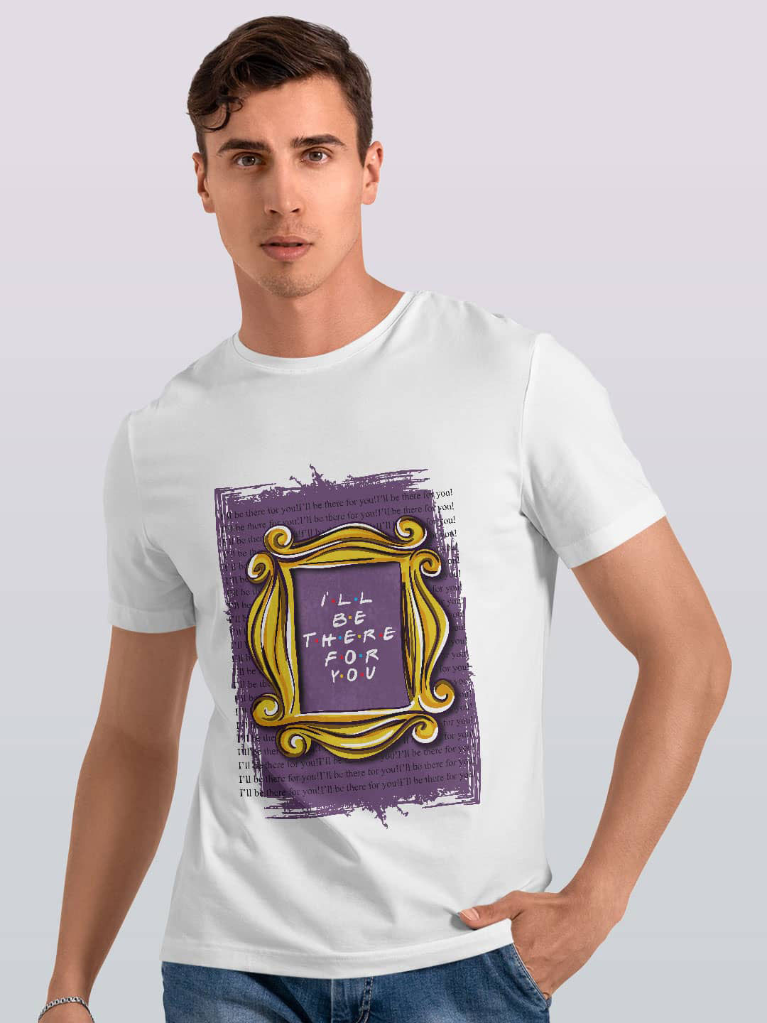 

macmerise Graphic Printed Bio Finish Cotton T-shirt, White