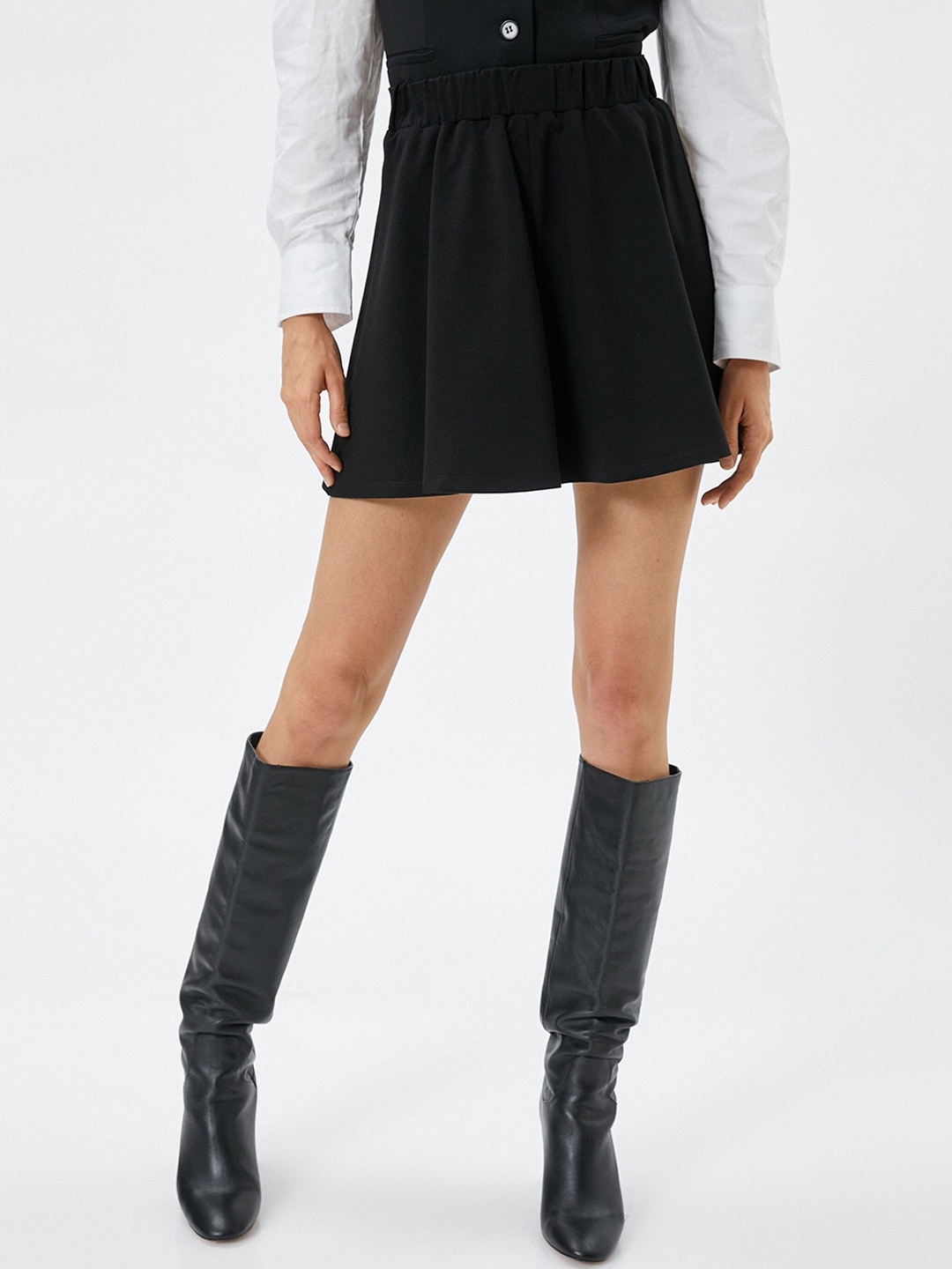 

Koton A-Line Mini Skirt, Black