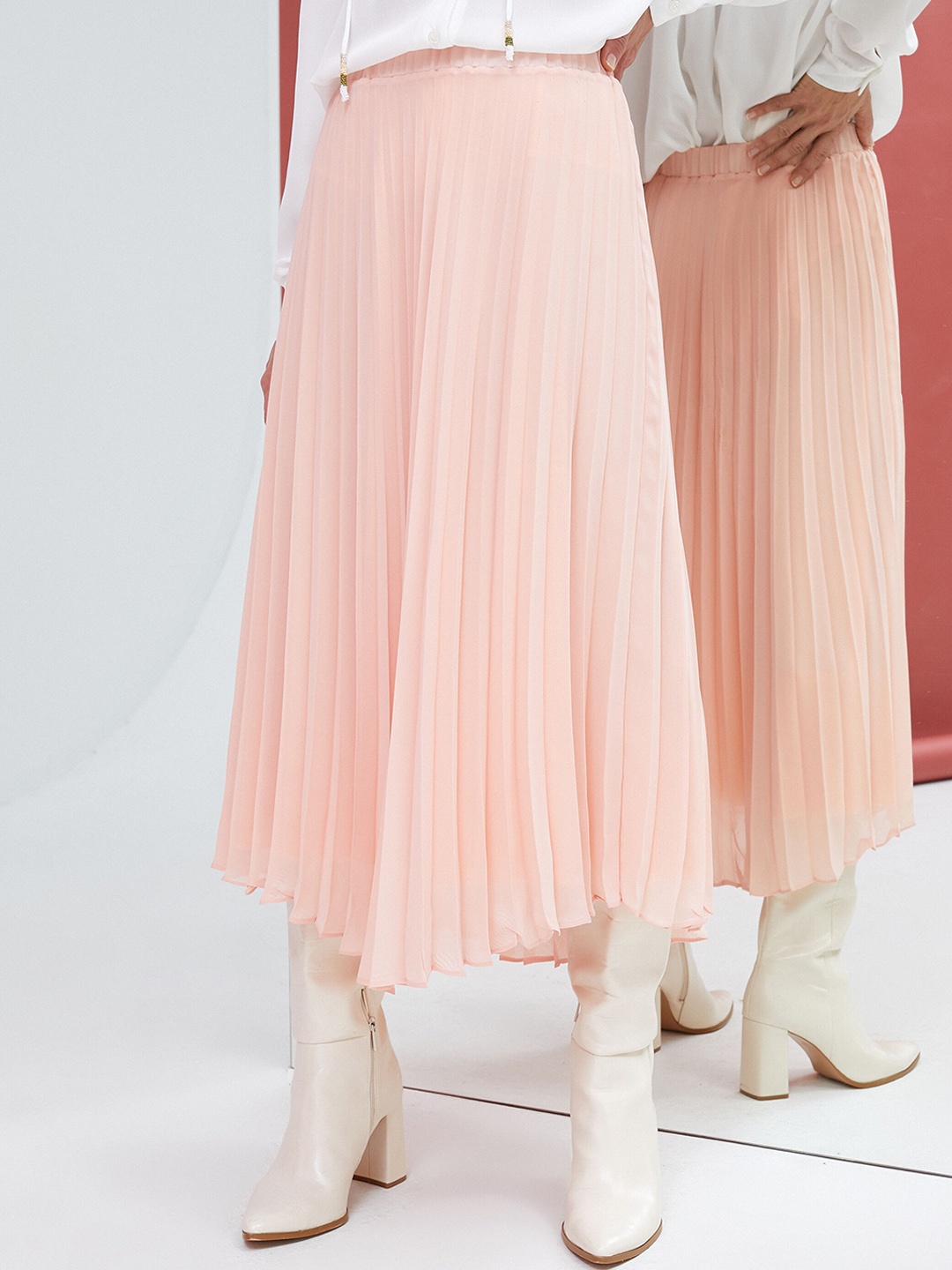

Koton Flared Midi Skirt, Na