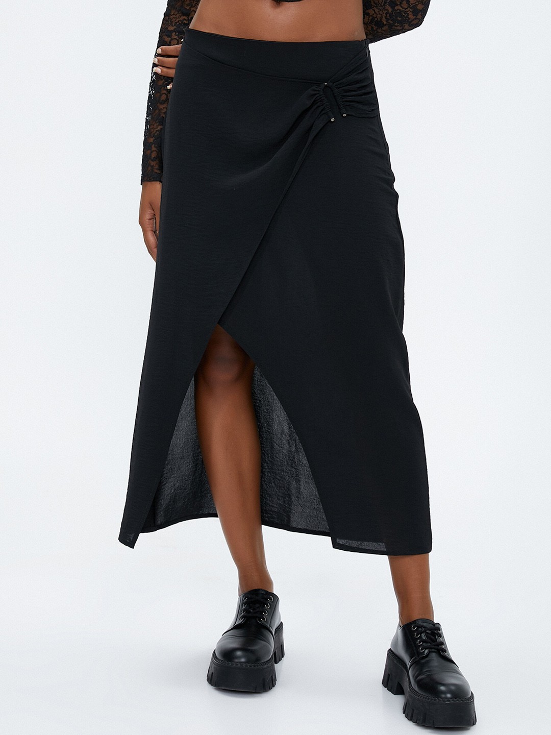 

Koton A-Line Maxi Skirt, Black